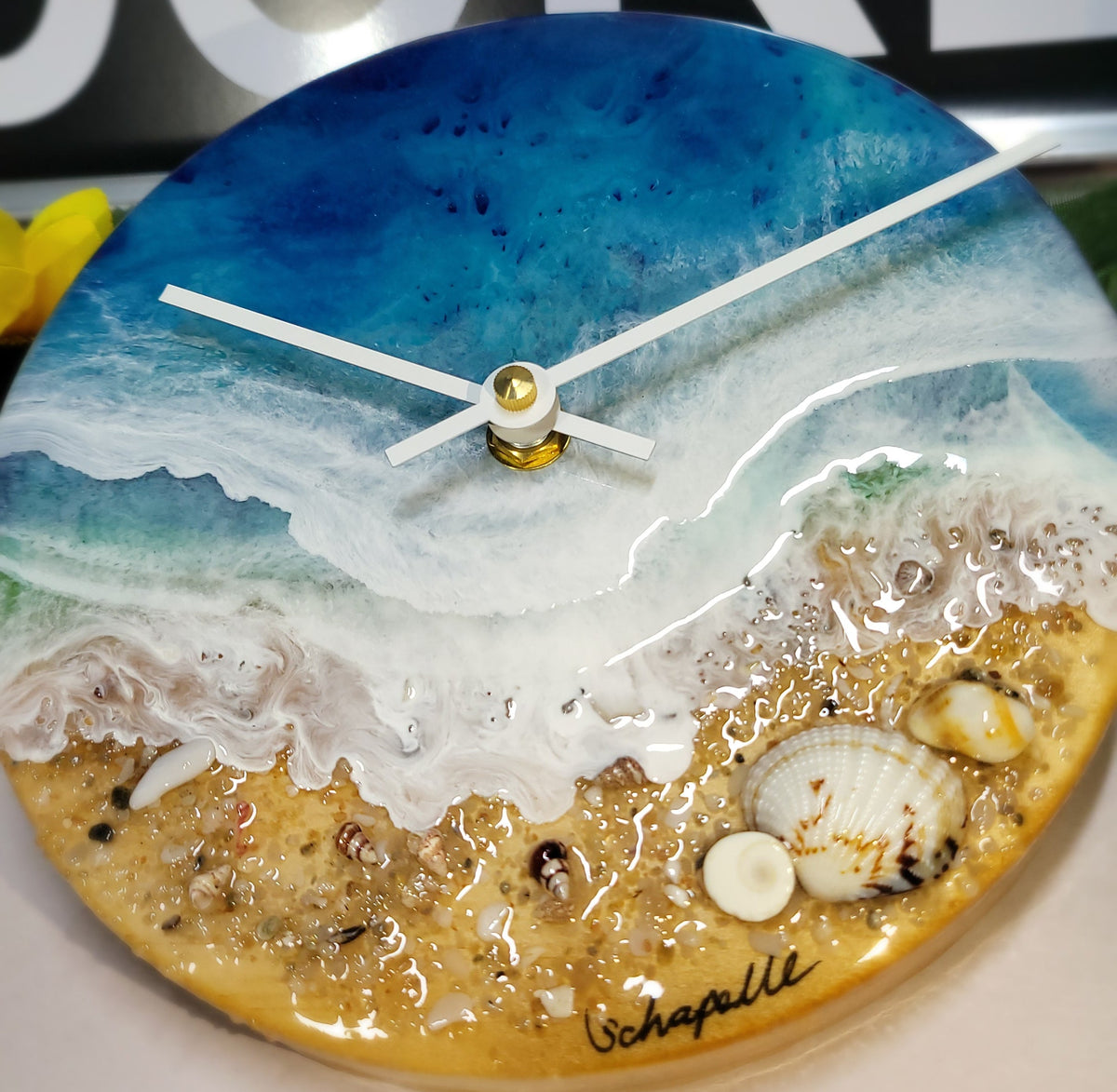 Epoxy Resin Wall Clock Small (ab1786)