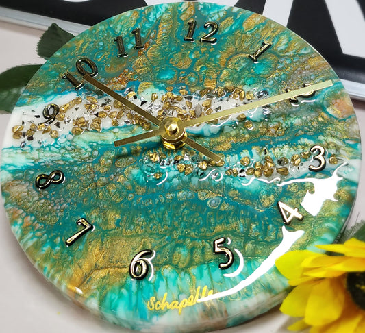 Epoxy Resin Wall Clock Small (ab1747)