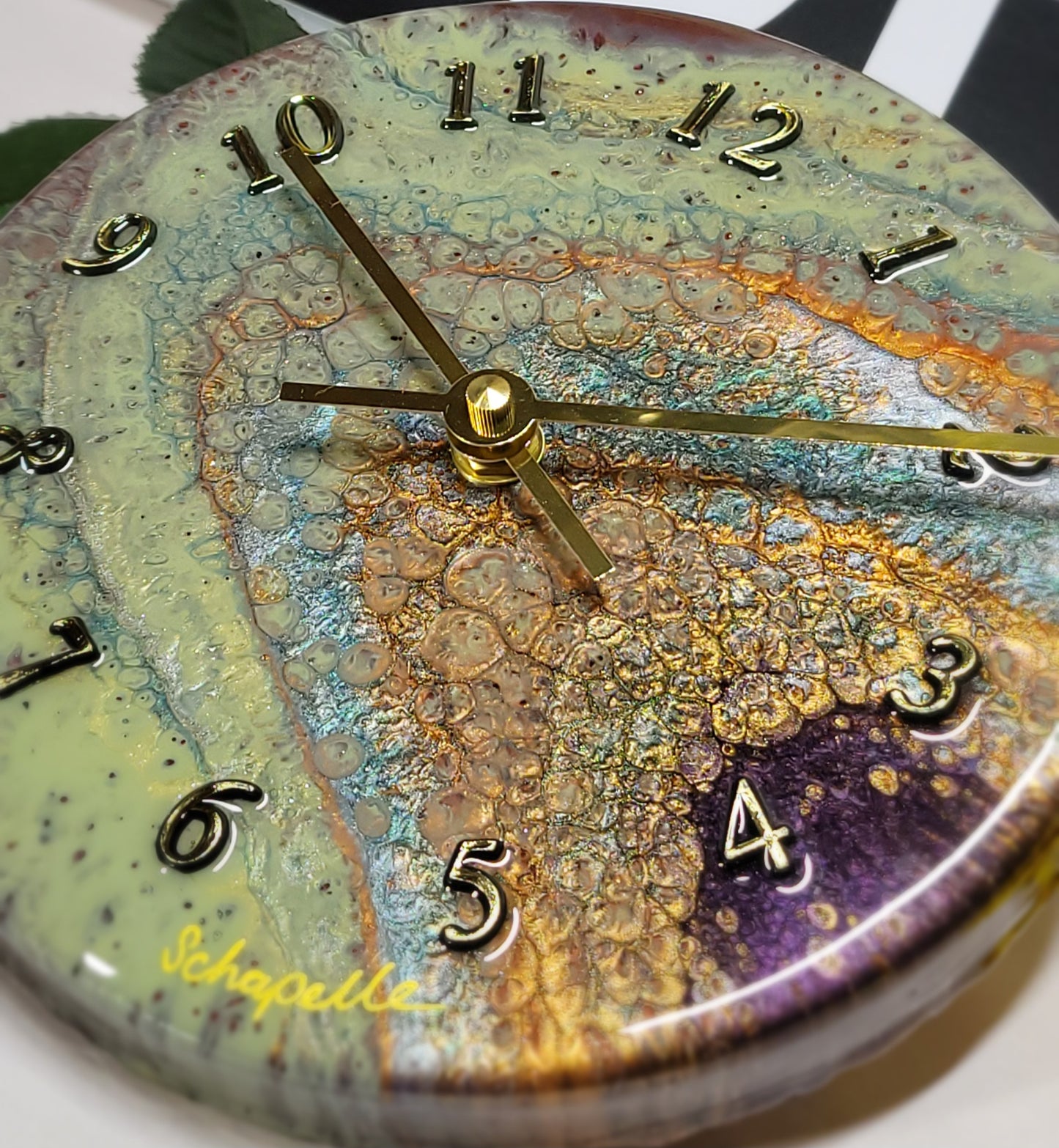 Epoxy Resin Wall Clock Small (ab1758)