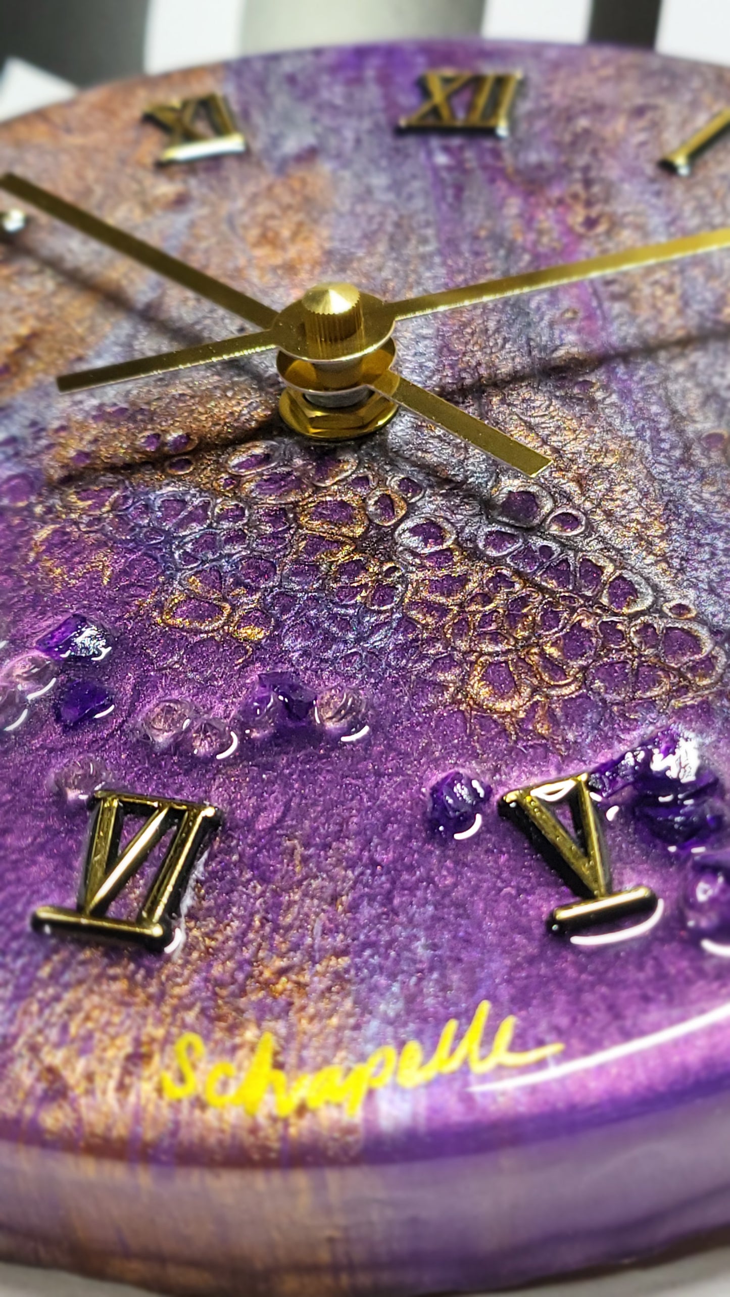 Epoxy Resin Wall Clock Small (ab1727)