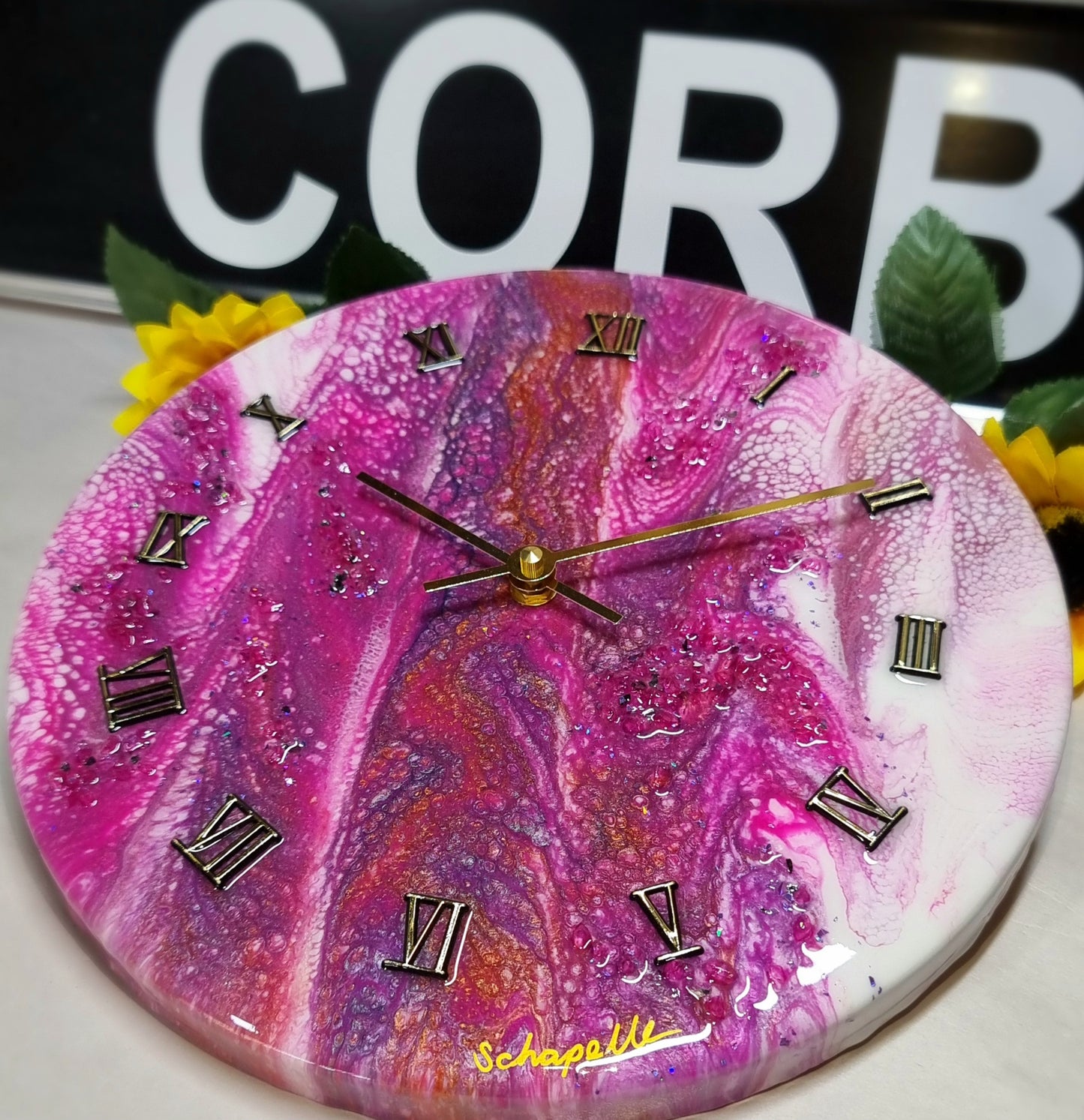 Epoxy Resin Wall Clock Regular (ab1659)