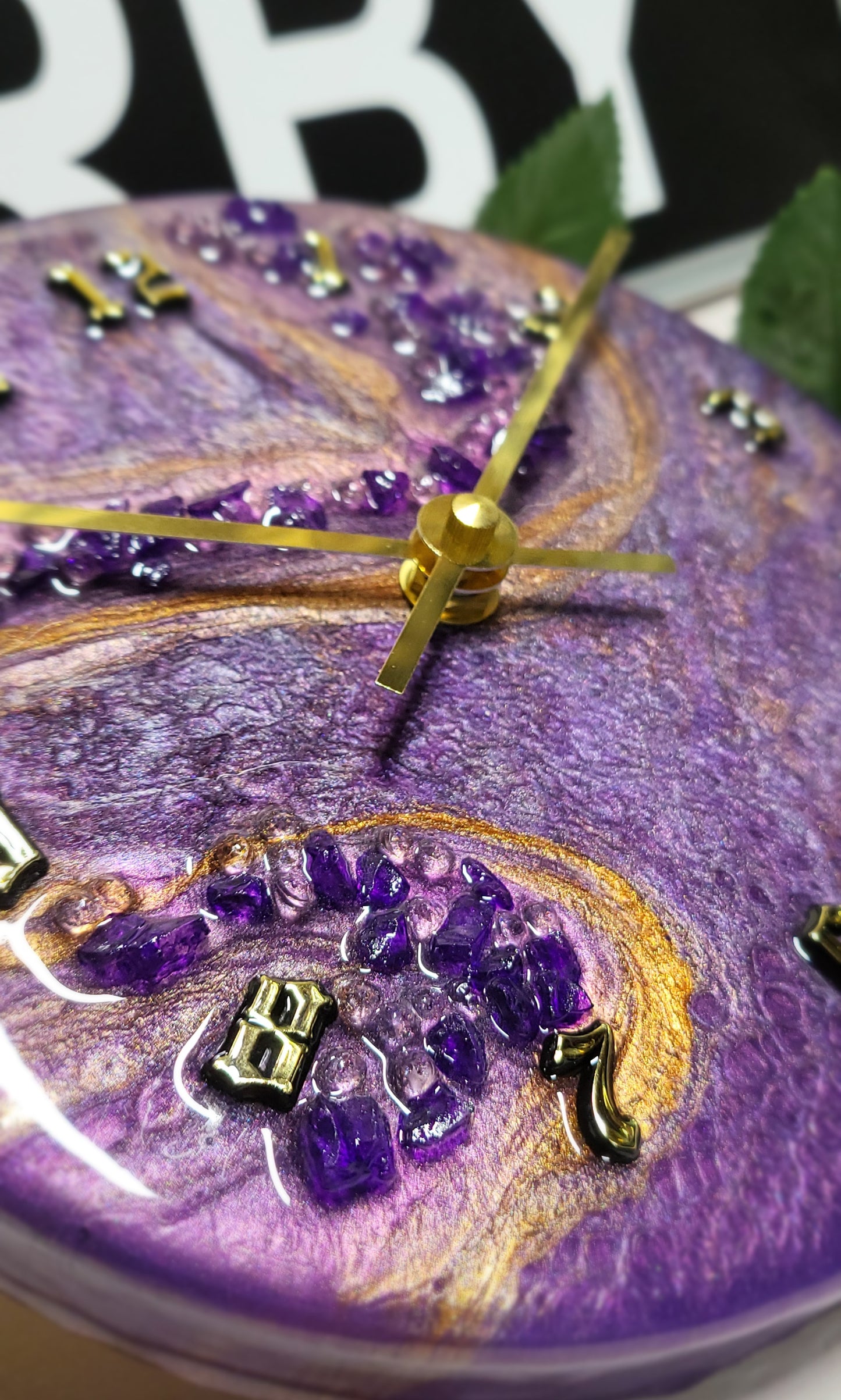 Epoxy Resin Wall Clock Small (ab1726)