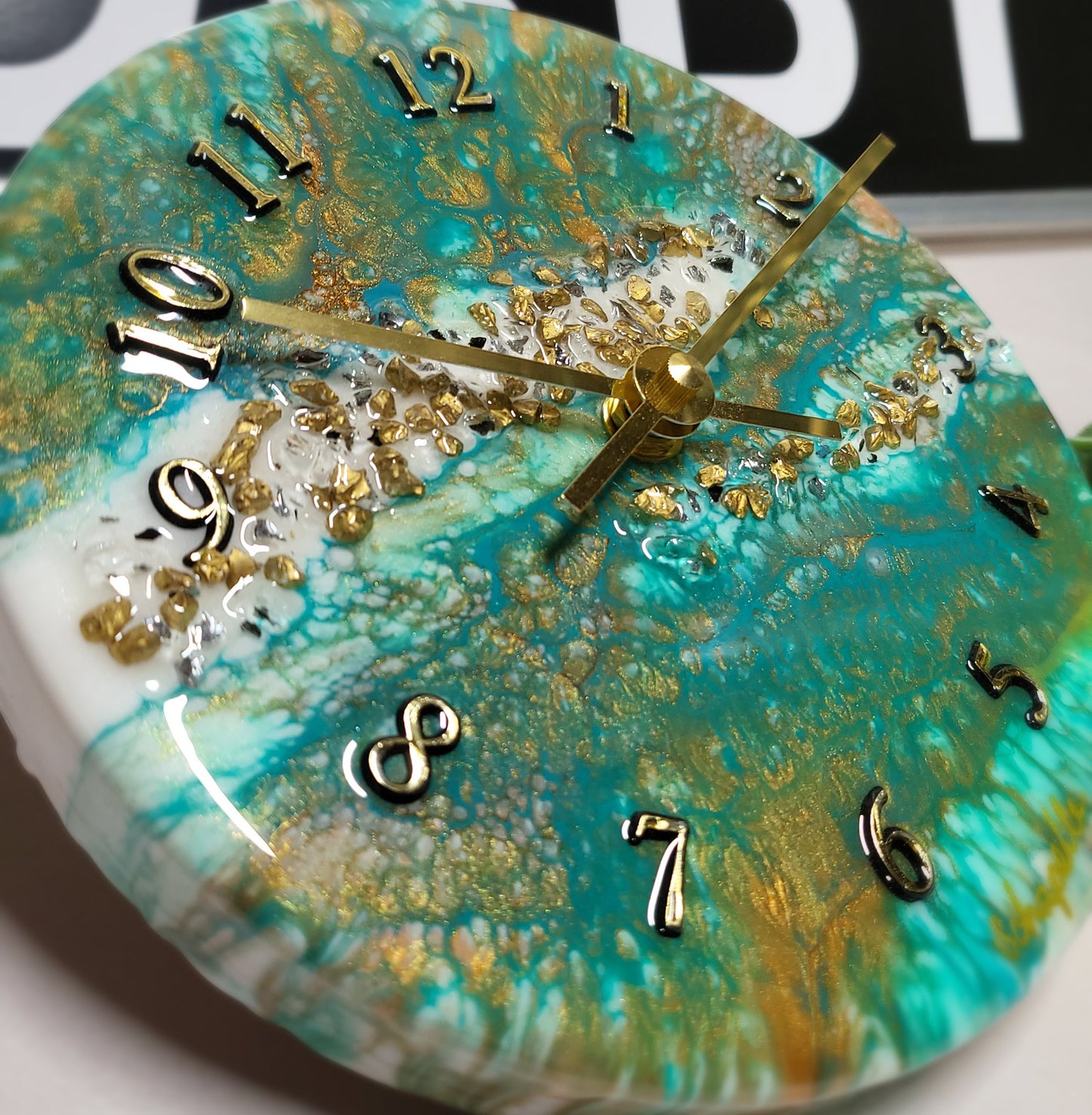 Epoxy Resin Wall Clock Small (ab1747)