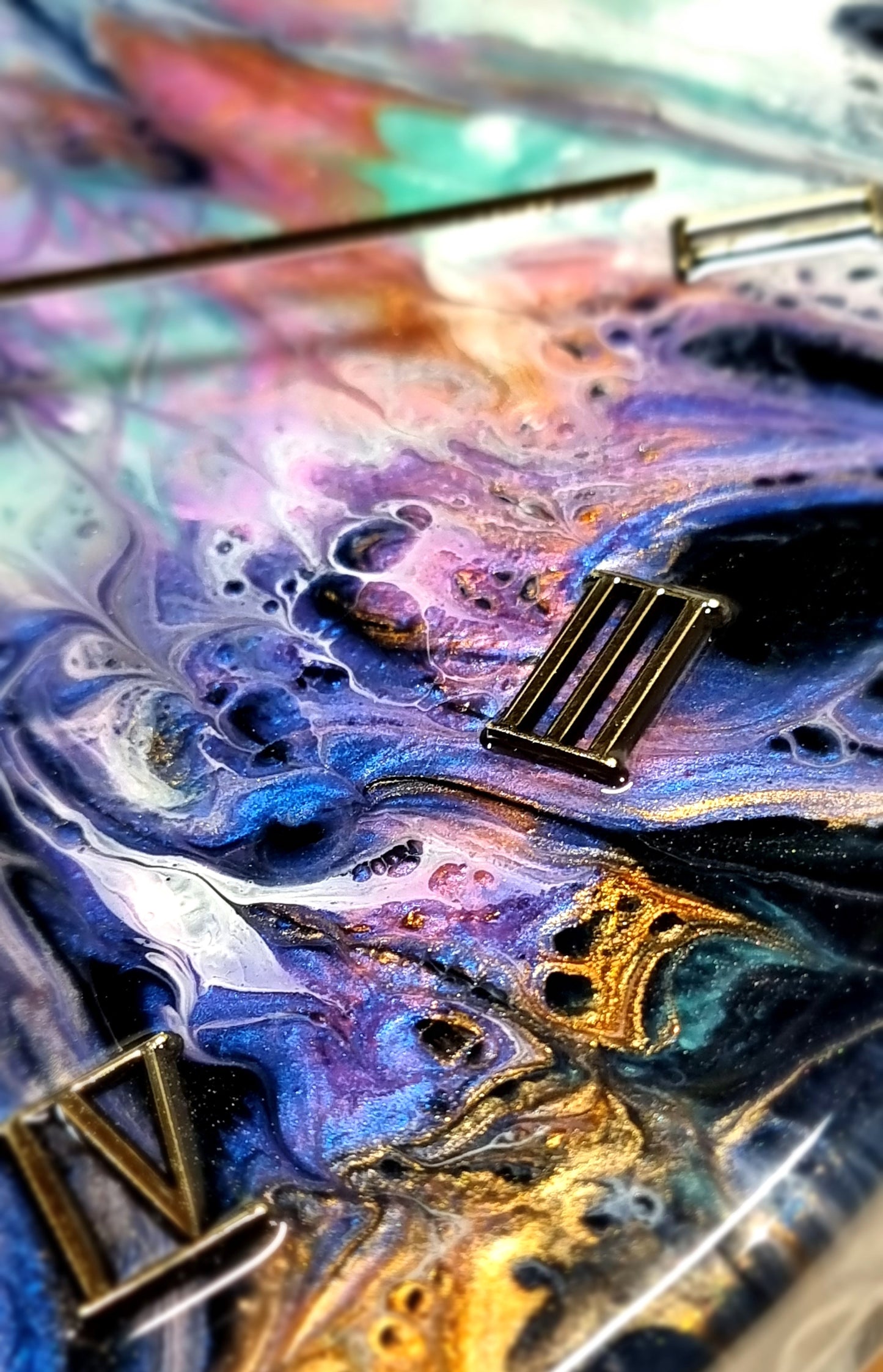 Epoxy Resin Wall Clock Regular (ab1595)