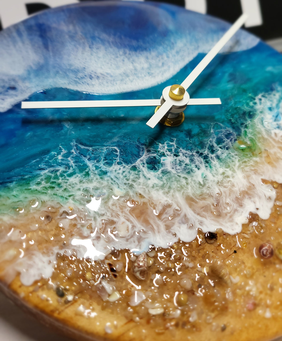 Epoxy Resin Wall Clock Small (ab1767)