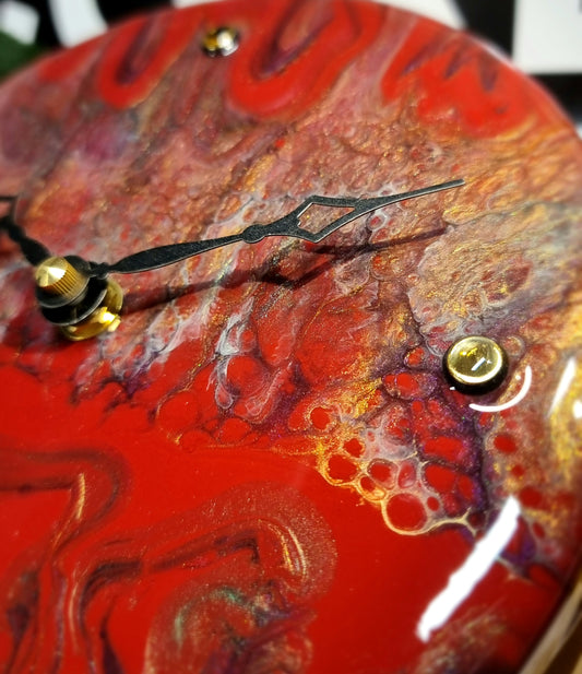 Epoxy Resin Wall Clock Small (ab1680)