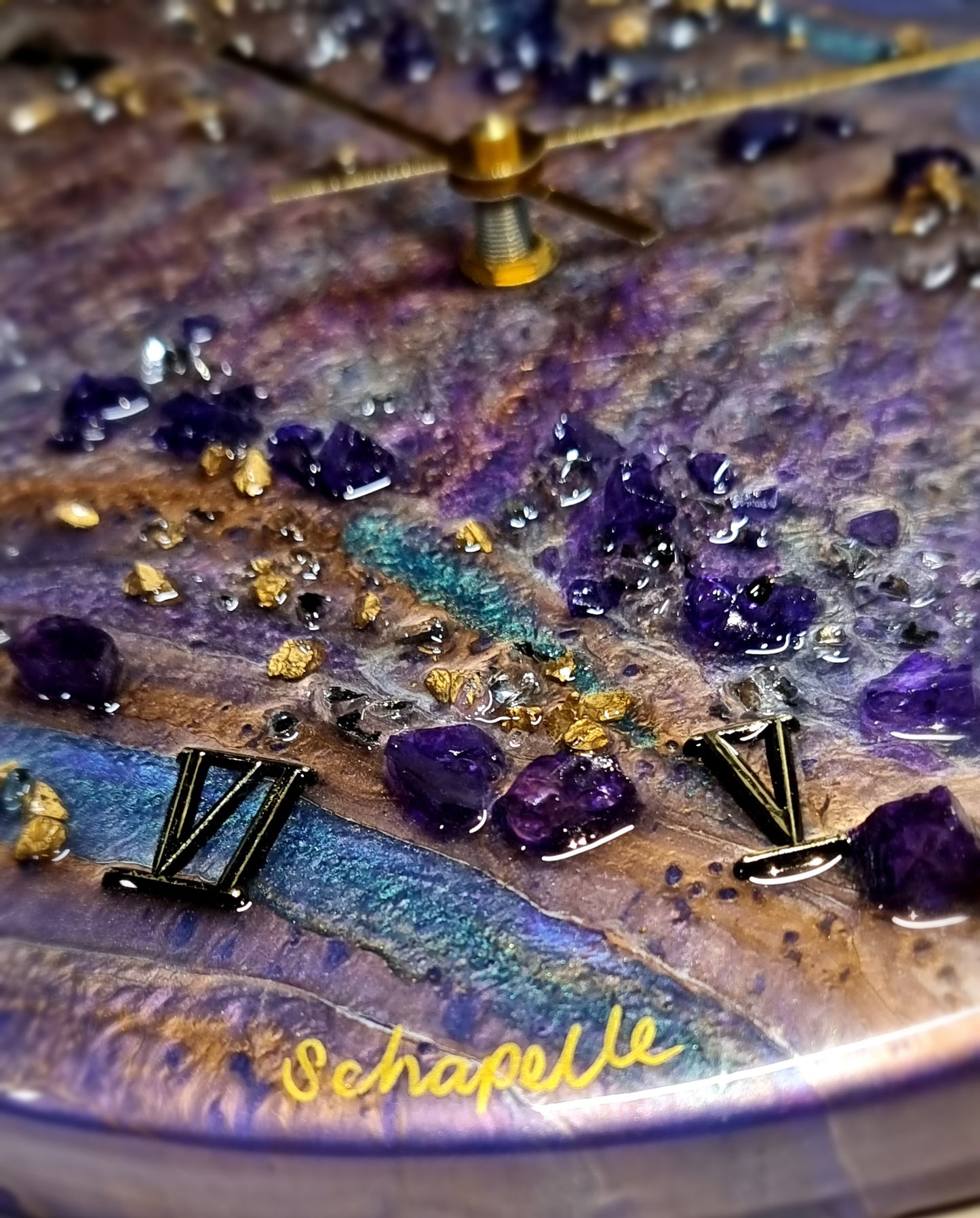 Epoxy Resin Wall Clock Regular (ab1626)