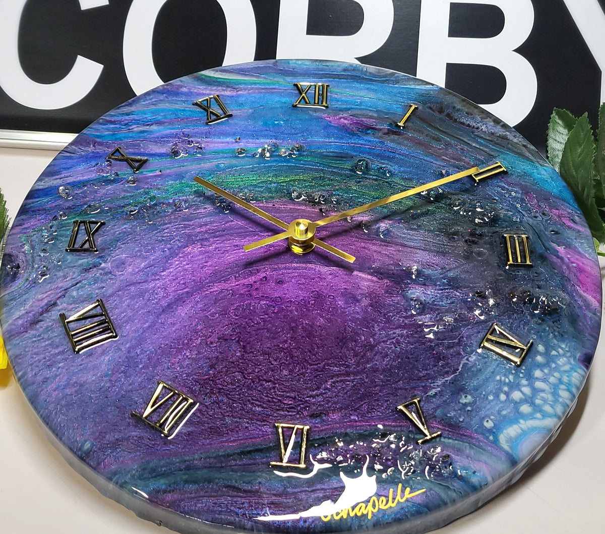 Epoxy Resin Wall Clock Regular (ab1775)