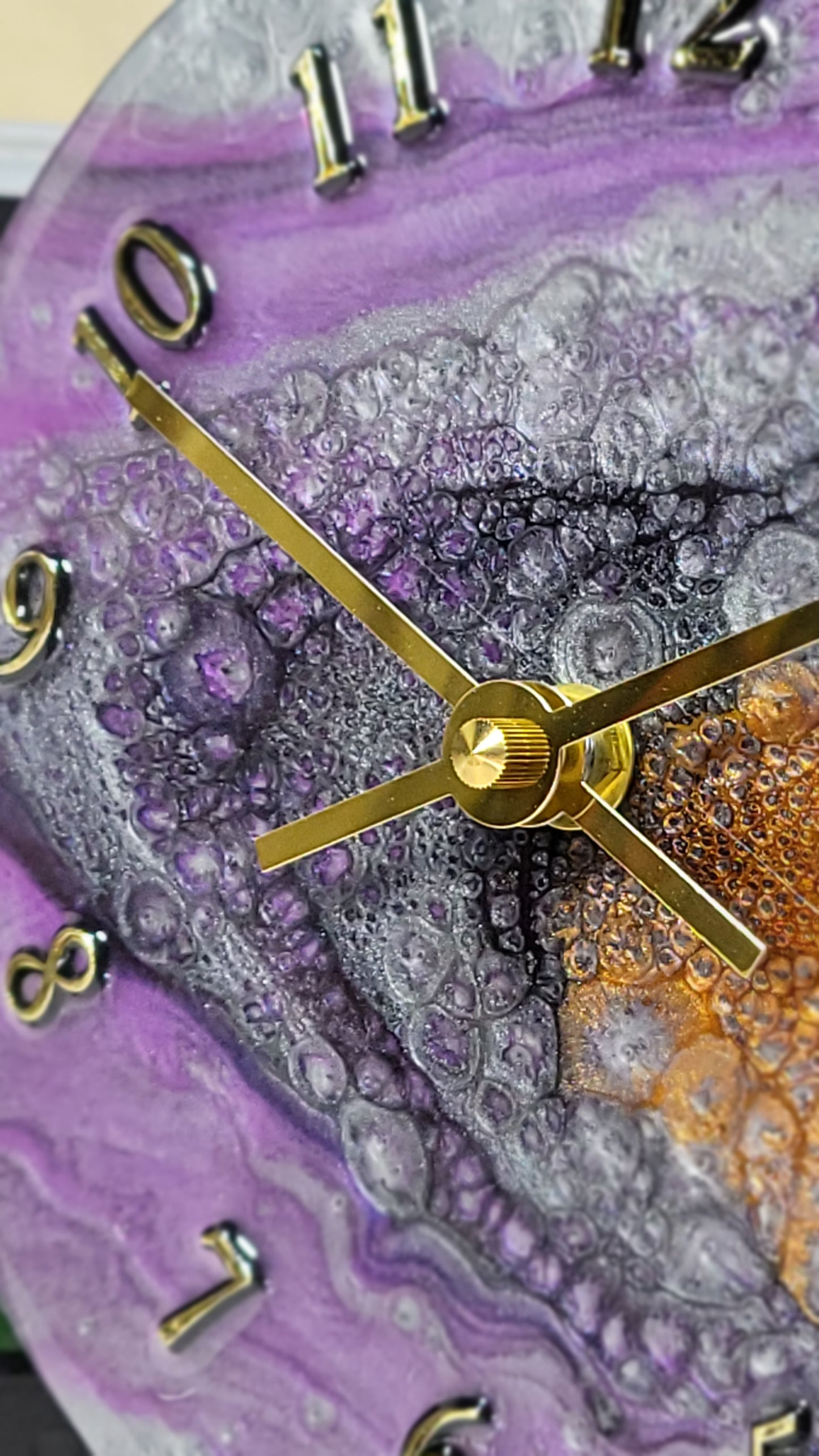 Epoxy Resin Wall Clock Small (ab1757l