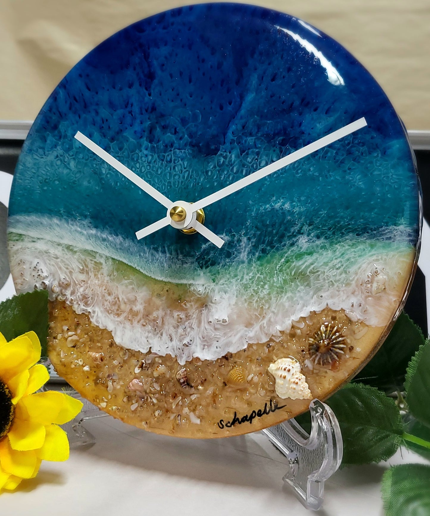 Epoxy Resin Wall Clock Small (ab1717)