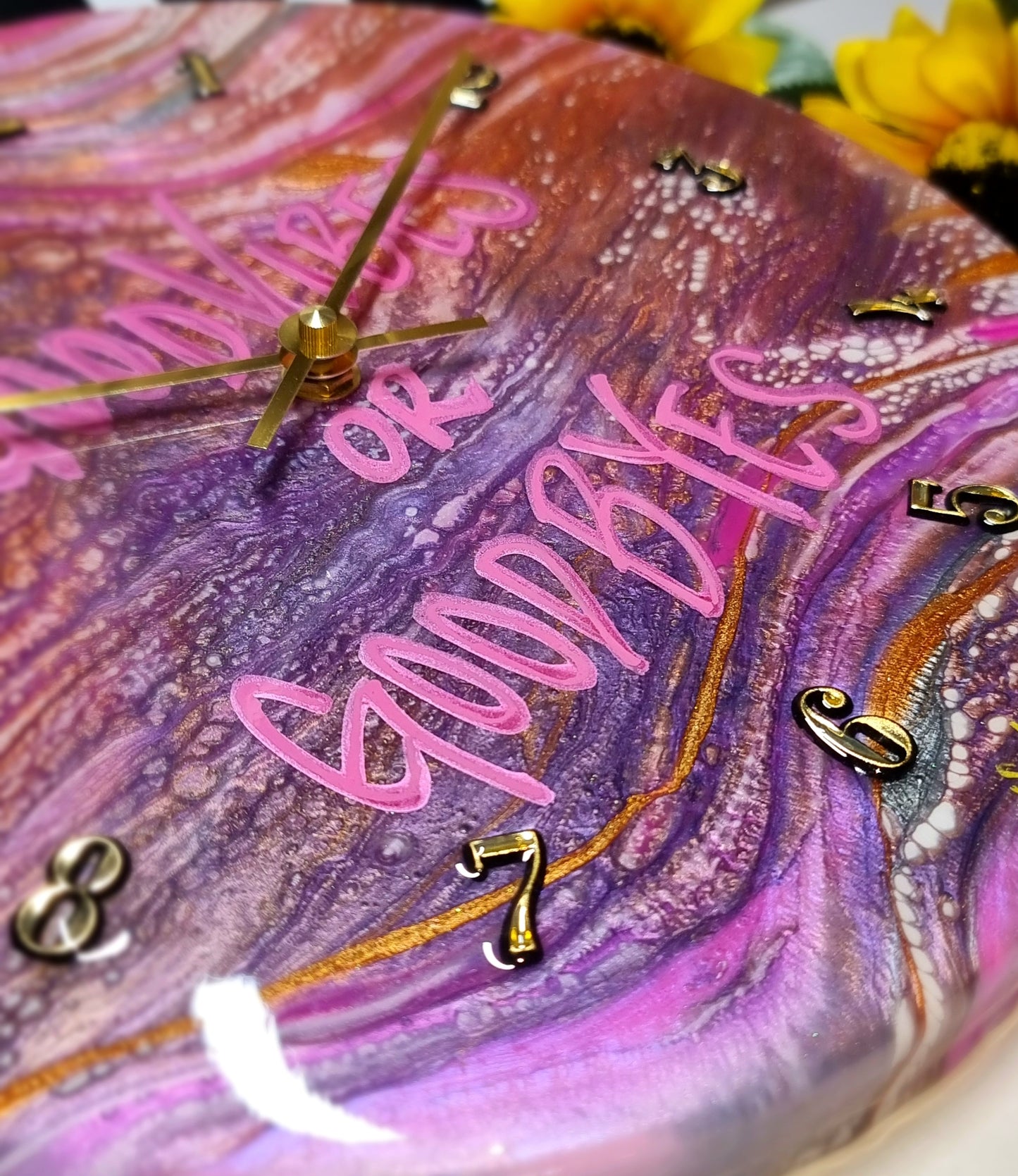 Epoxy Resin Wall Clock Regular (ab1660)