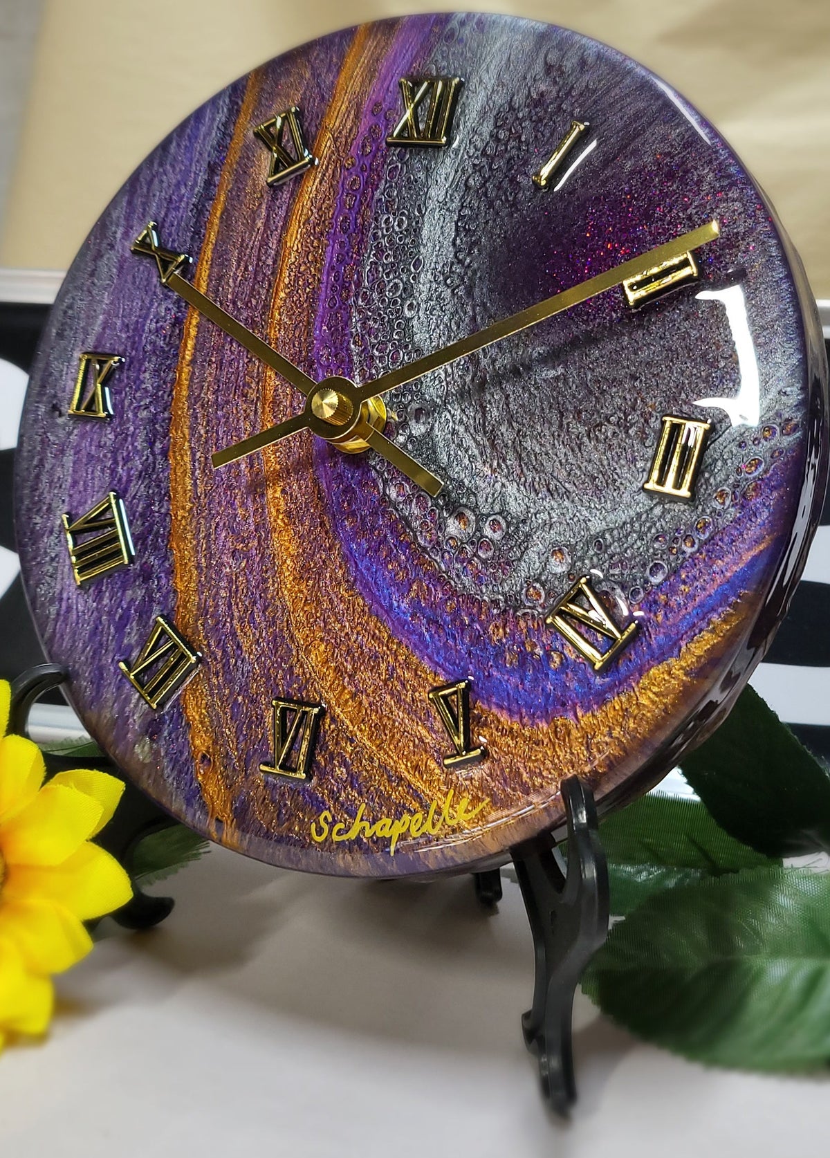 Epoxy Resin Wall Clock Small (ab1800)