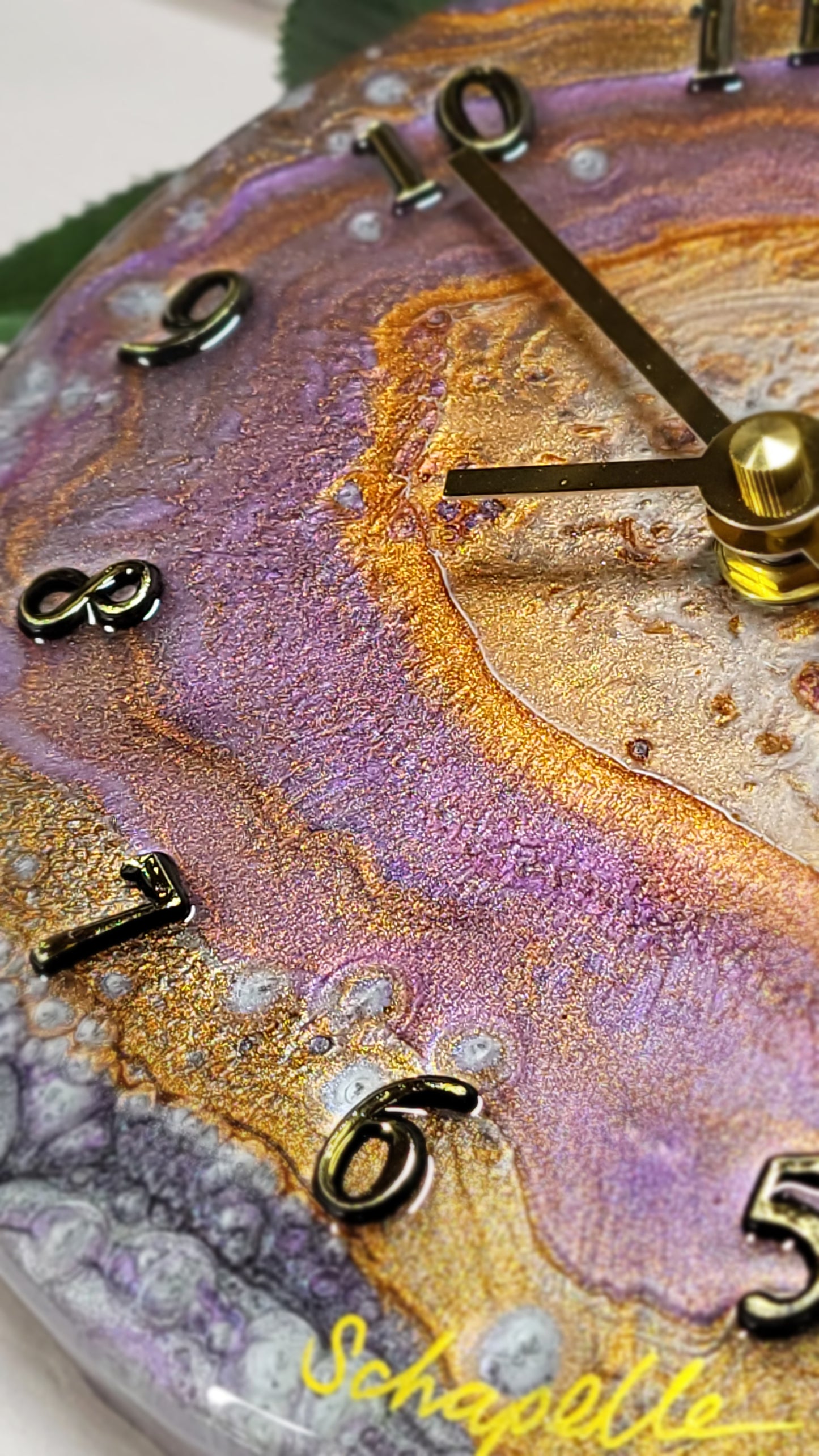 Epoxy Resin Wall Clock Small (ab1759)