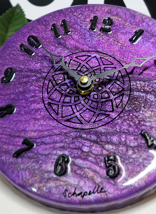 Epoxy Resin Wall Clock Small (ab1719)