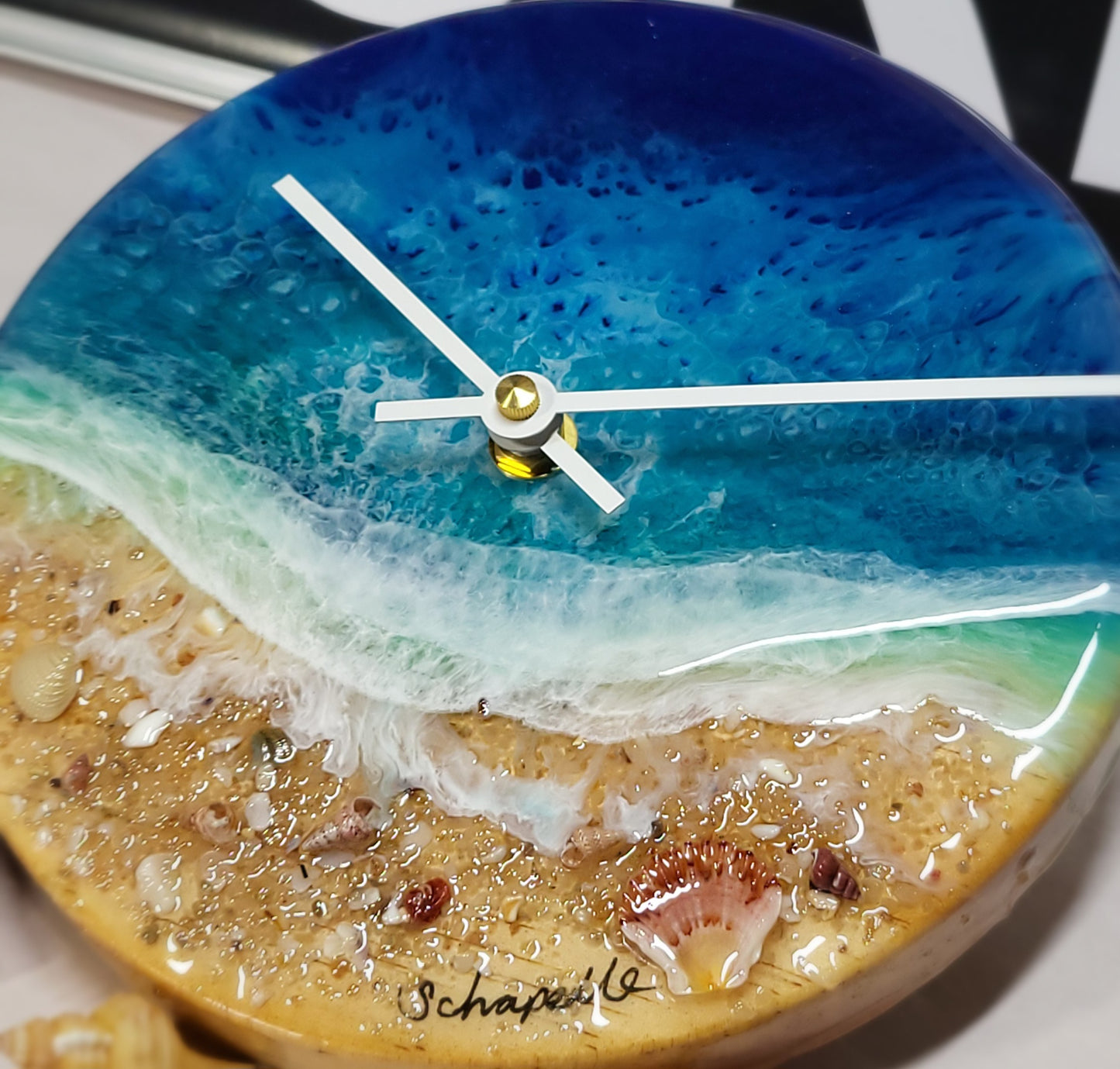 Epoxy Resin Wall Clock Small (ab1766)