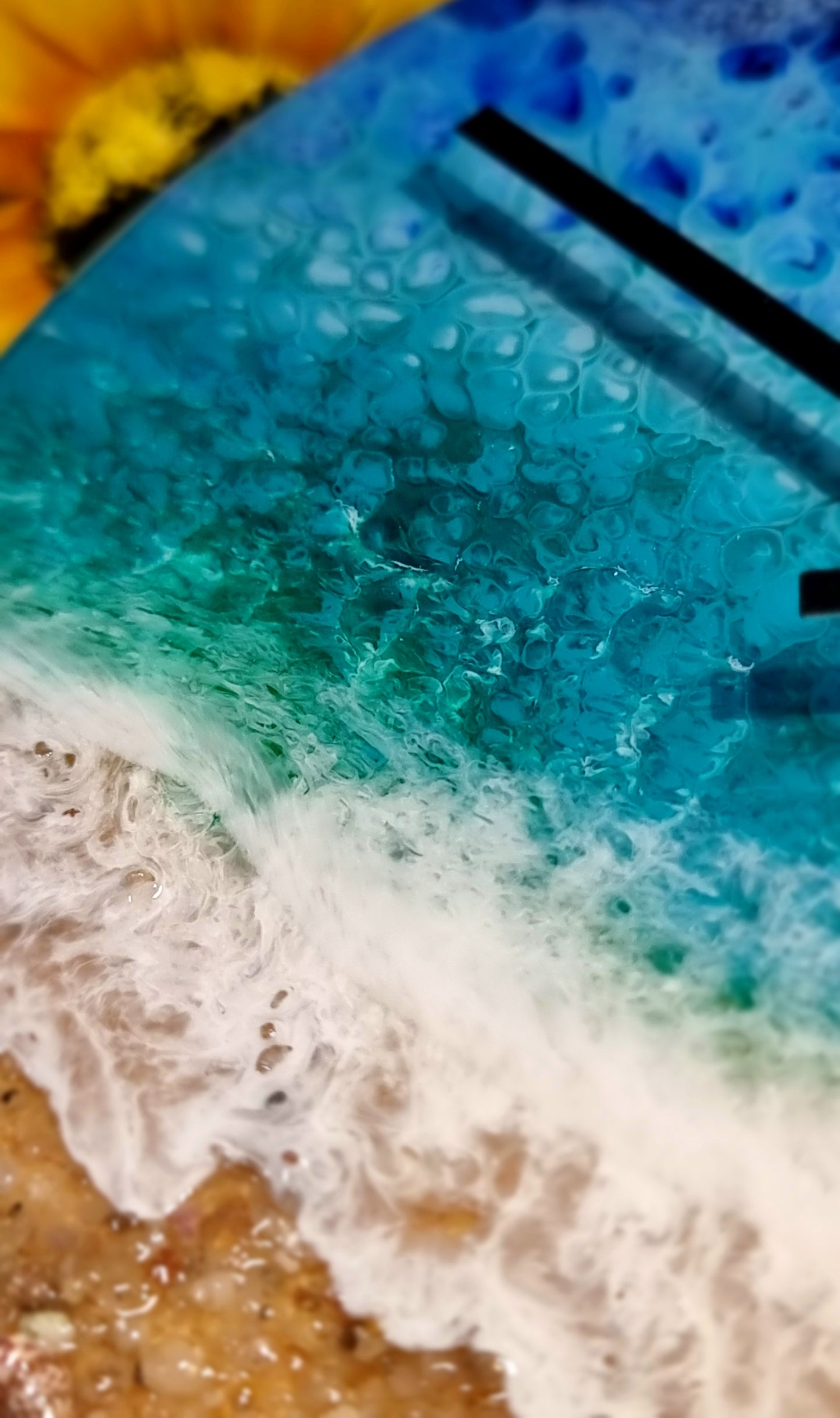 Epoxy Resin Wall Clock Small (ab1678)