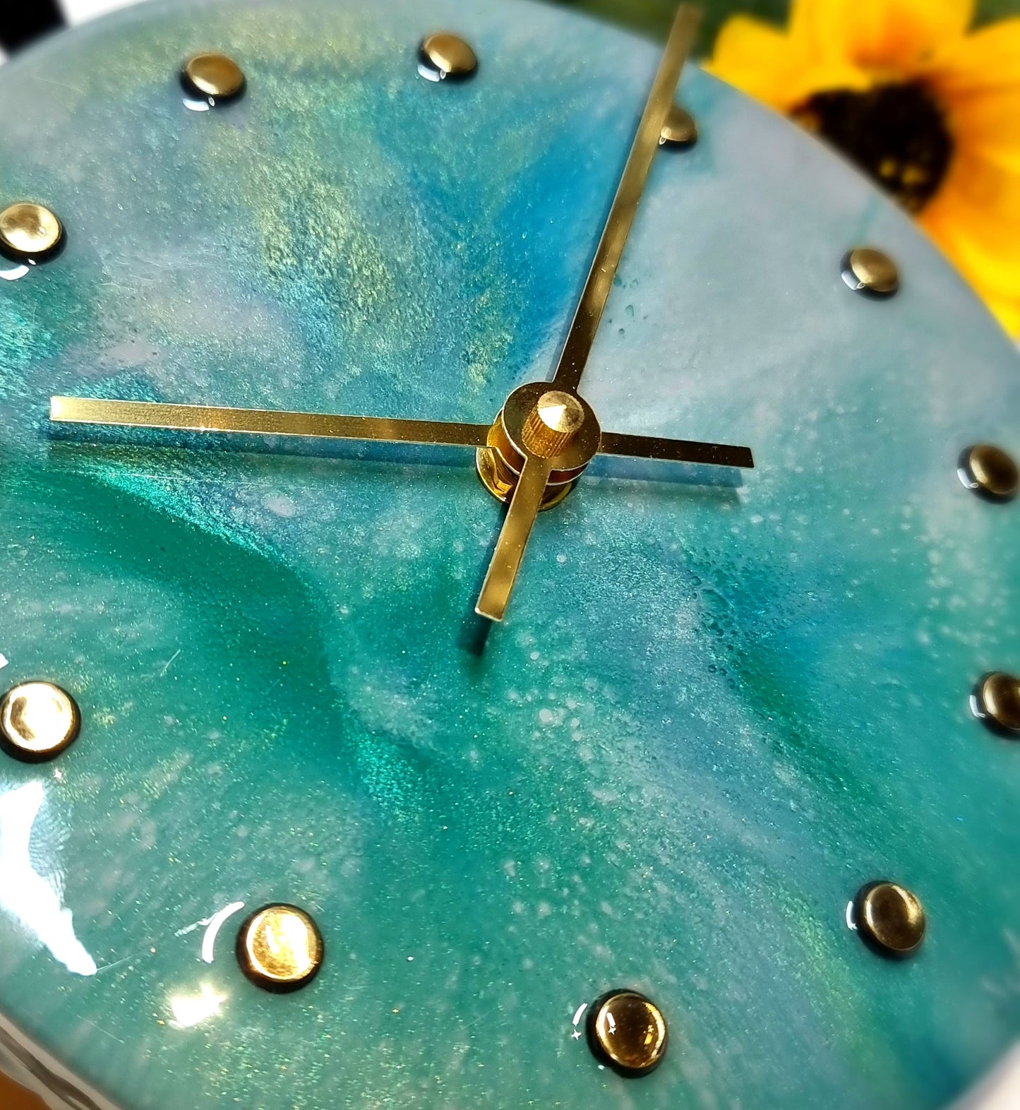 Epoxy Resin Wall Clock Small (ab1515)