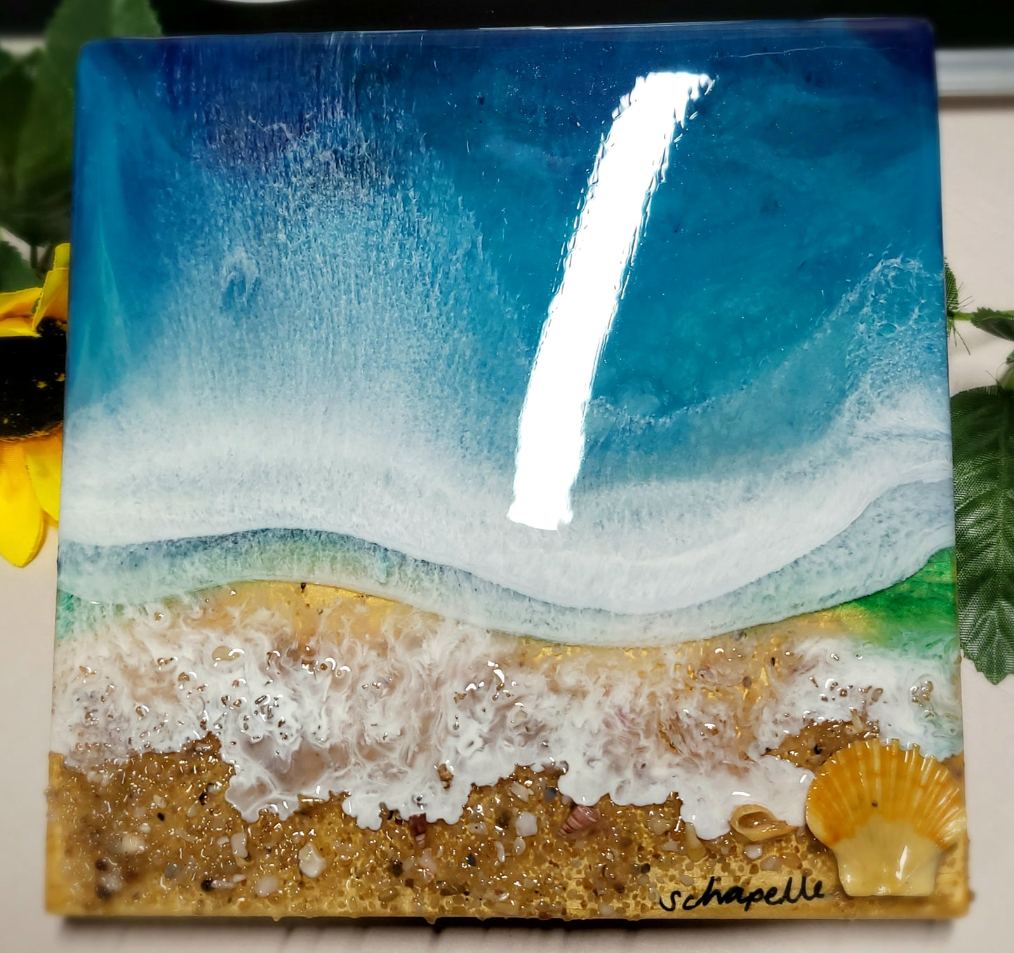 Epoxy Resin Ocean Wall Art