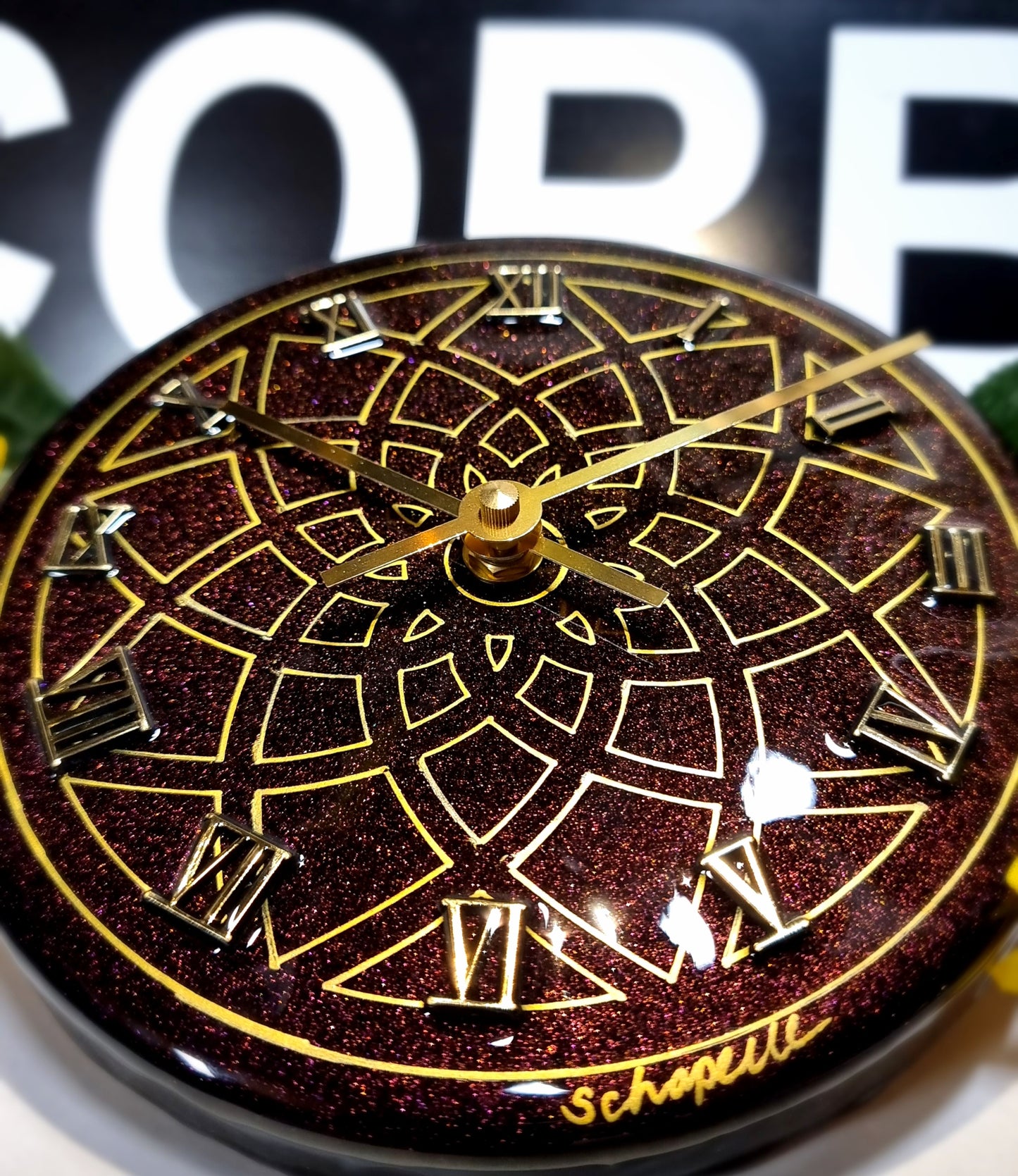 Epoxy Resin Wall Clock Small (ab1581)