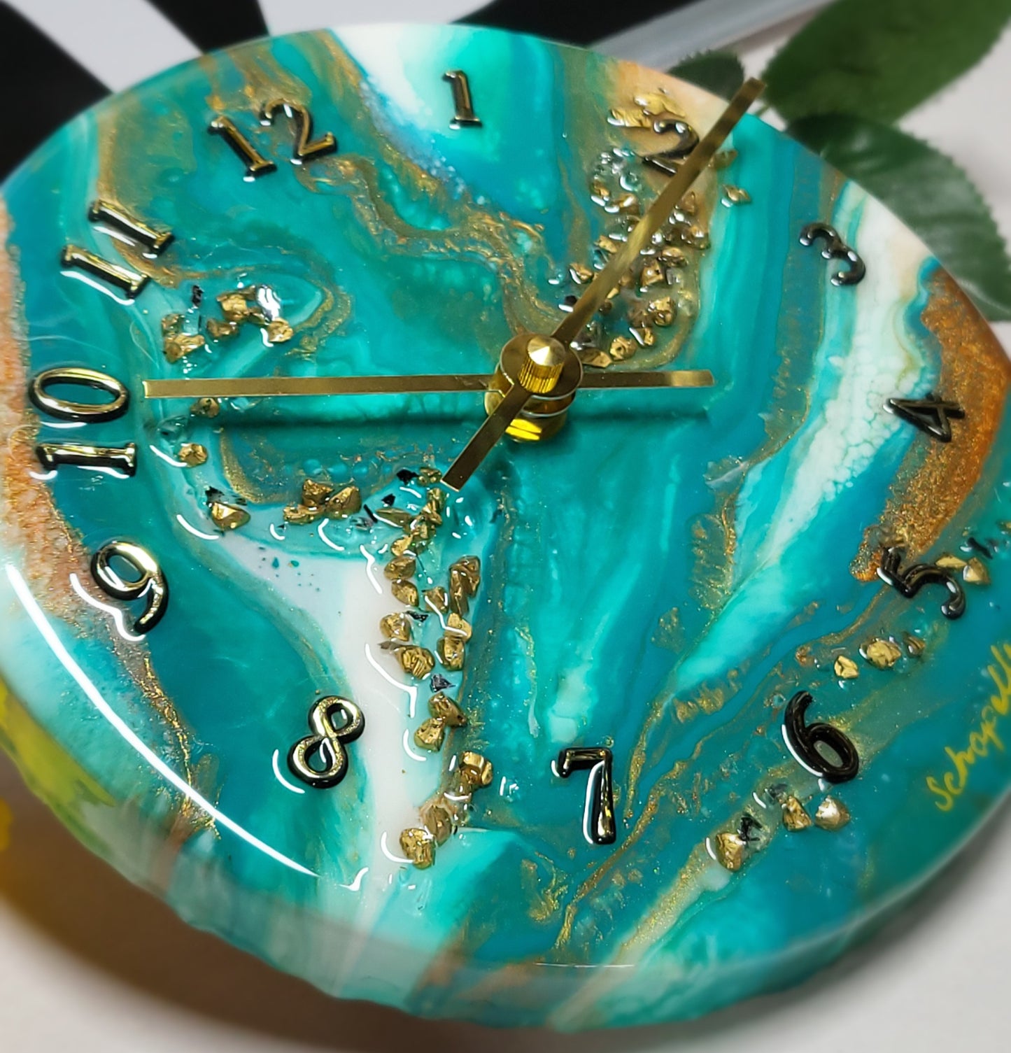Epoxy Resin Wall Clock Small (ab1746)