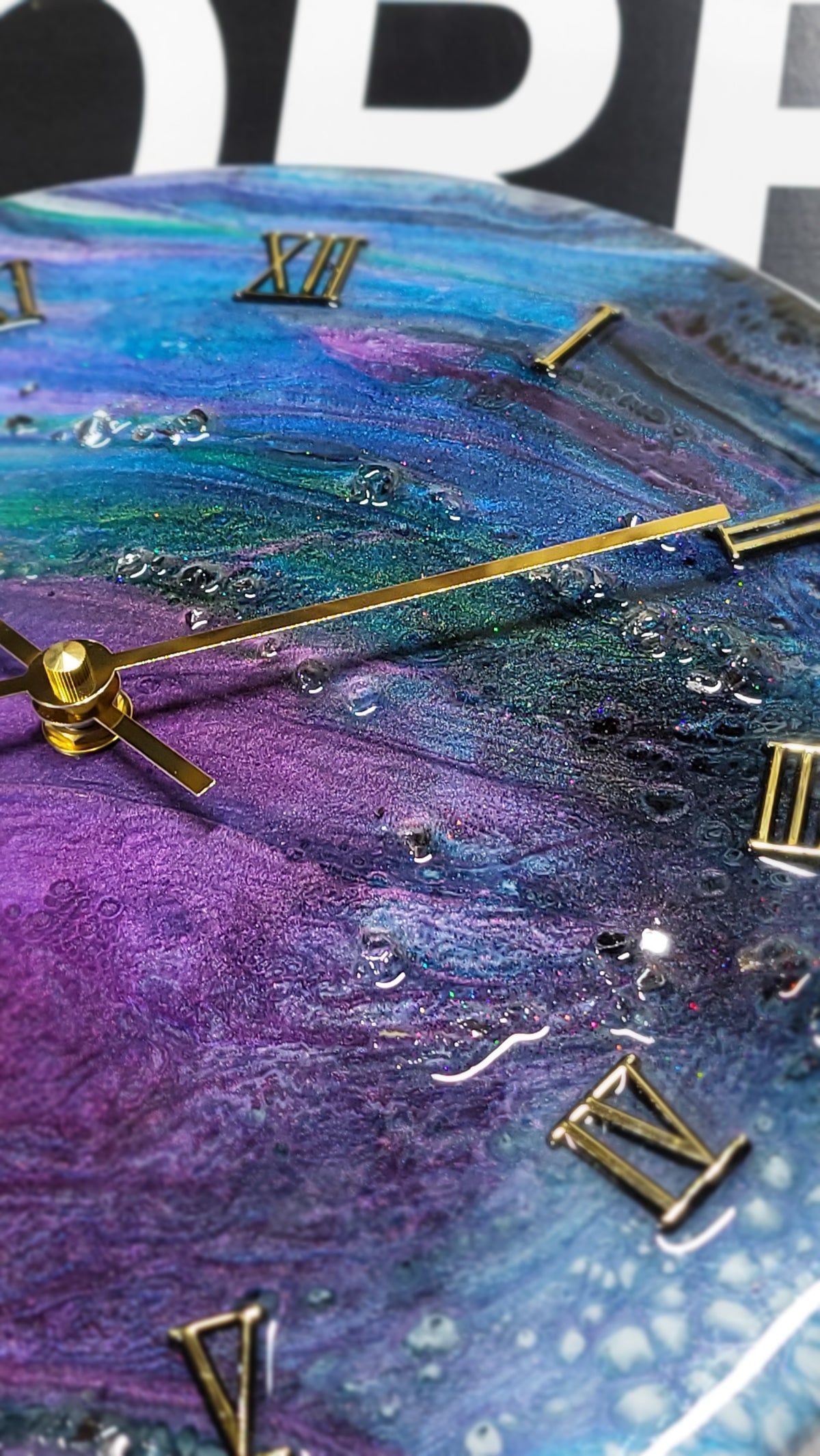 Epoxy Resin Wall Clock Regular (ab1775)