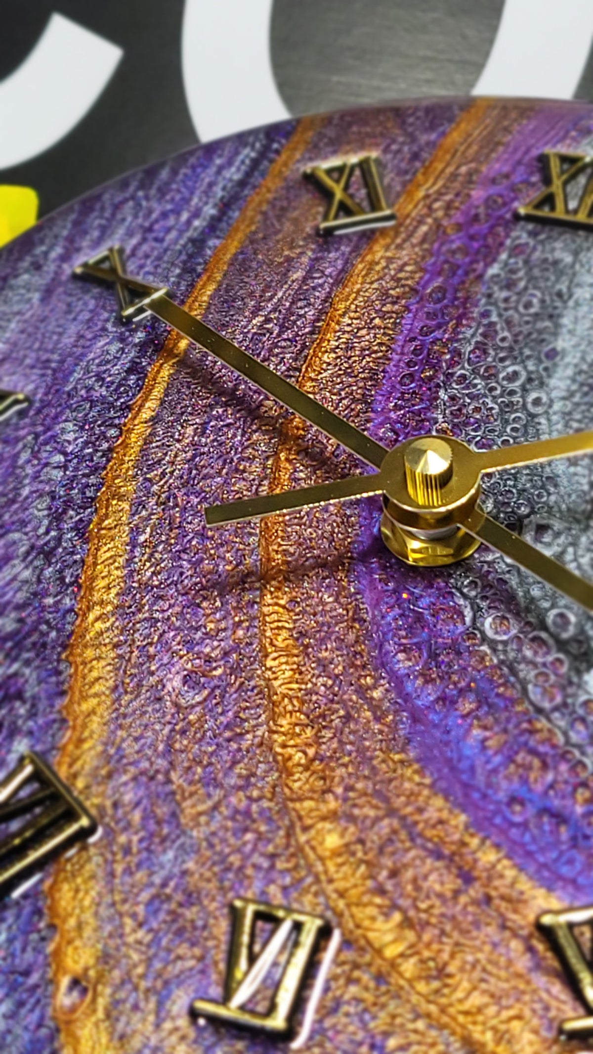 Epoxy Resin Wall Clock Small (ab1800)