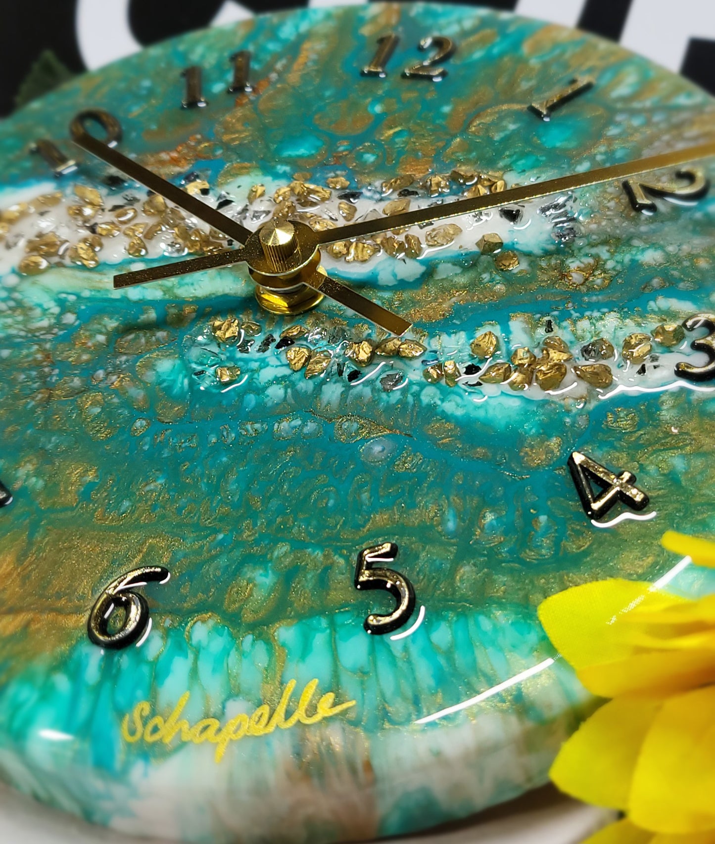 Epoxy Resin Wall Clock Small (ab1747)