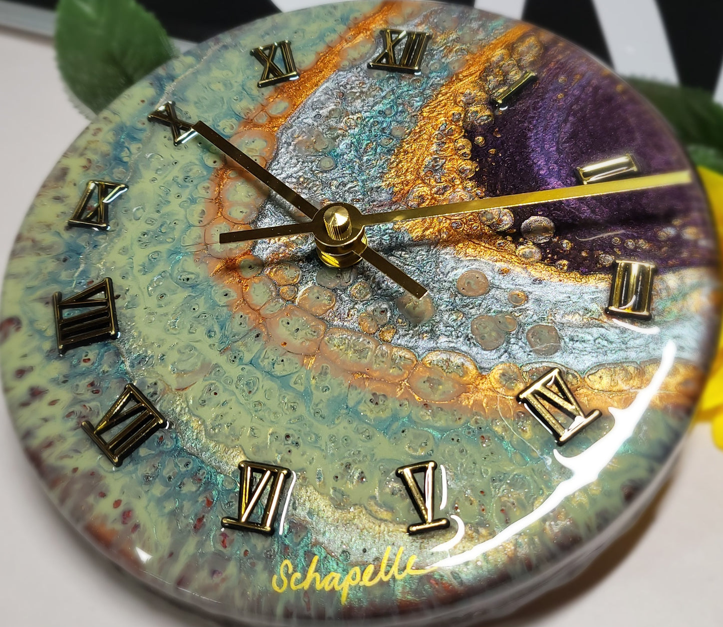 Epoxy Resin Wall Clock Small (ab1744)