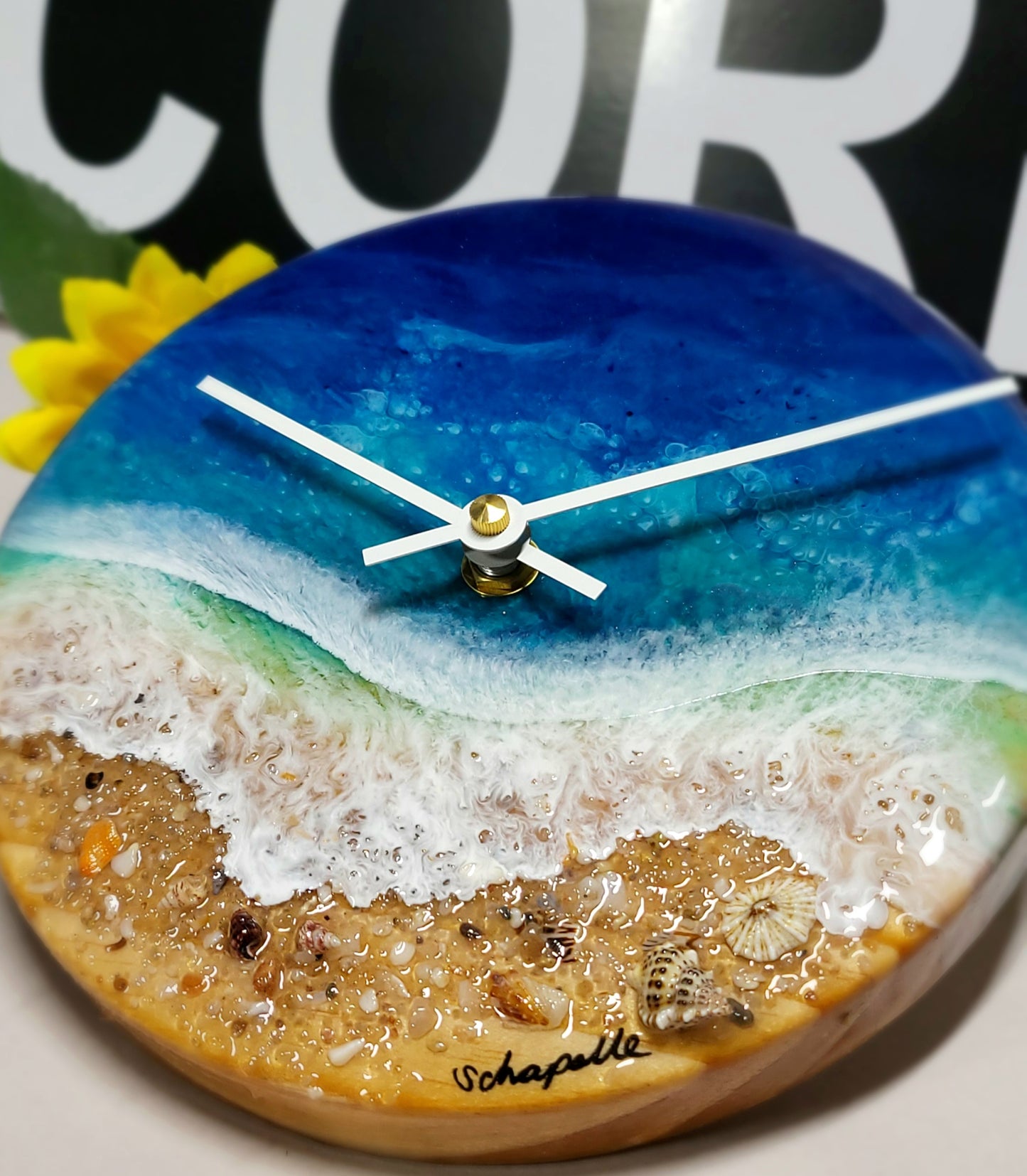 Epoxy Resin Wall Clock Small (ab1720)
