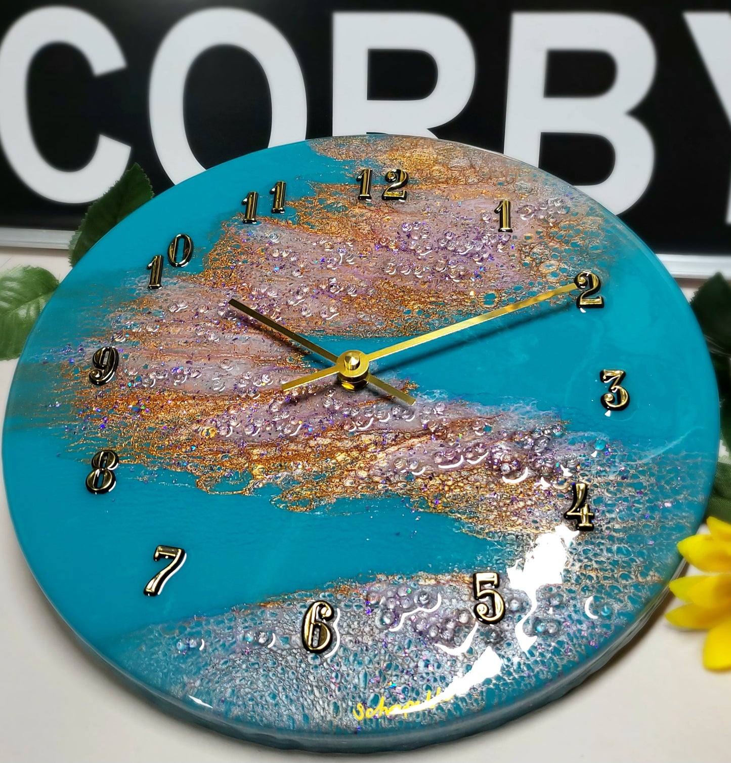 Epoxy Resin Wall Clock Regular (ab1725)