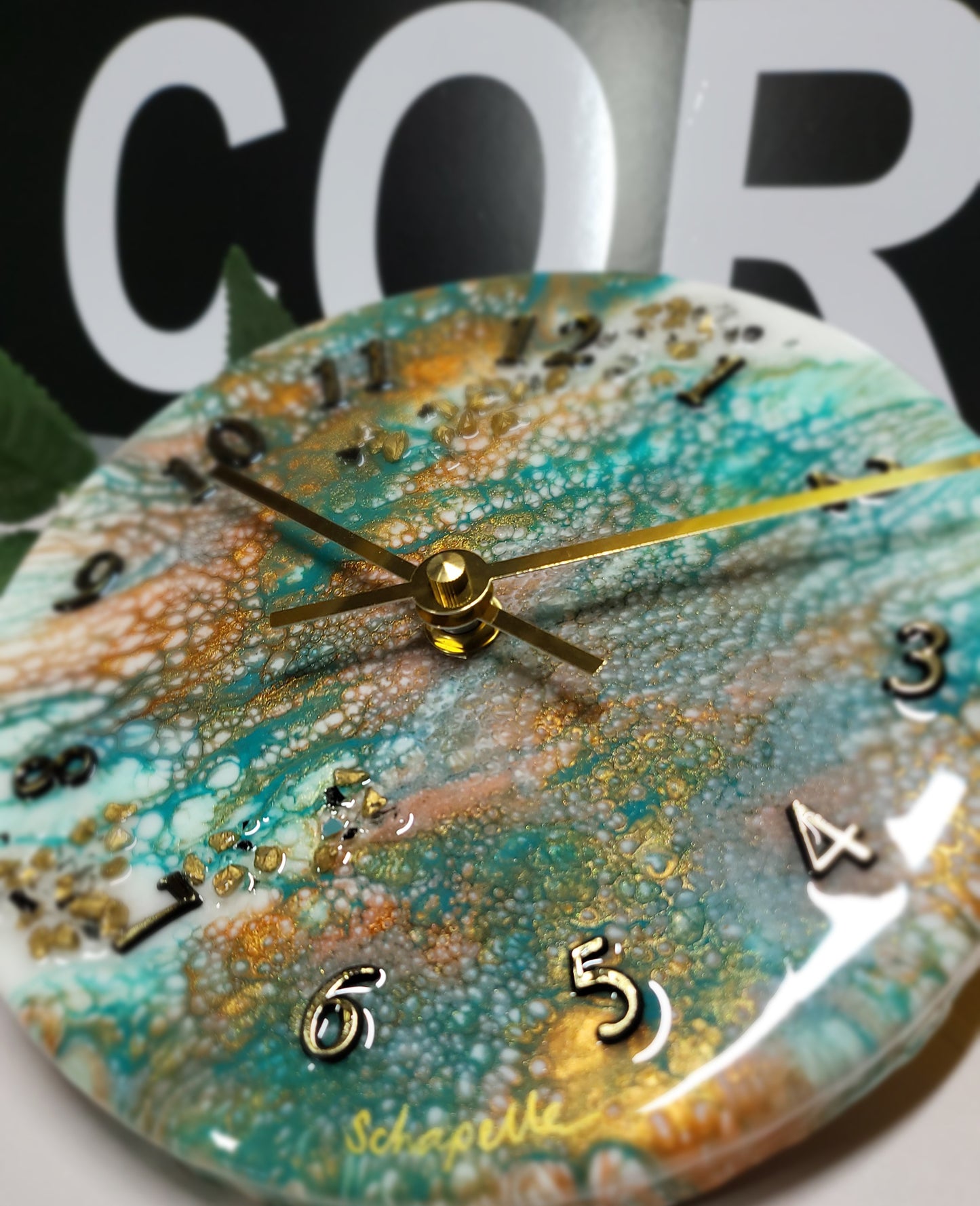 Epoxy Resin Wall Clock Small (ab1748)