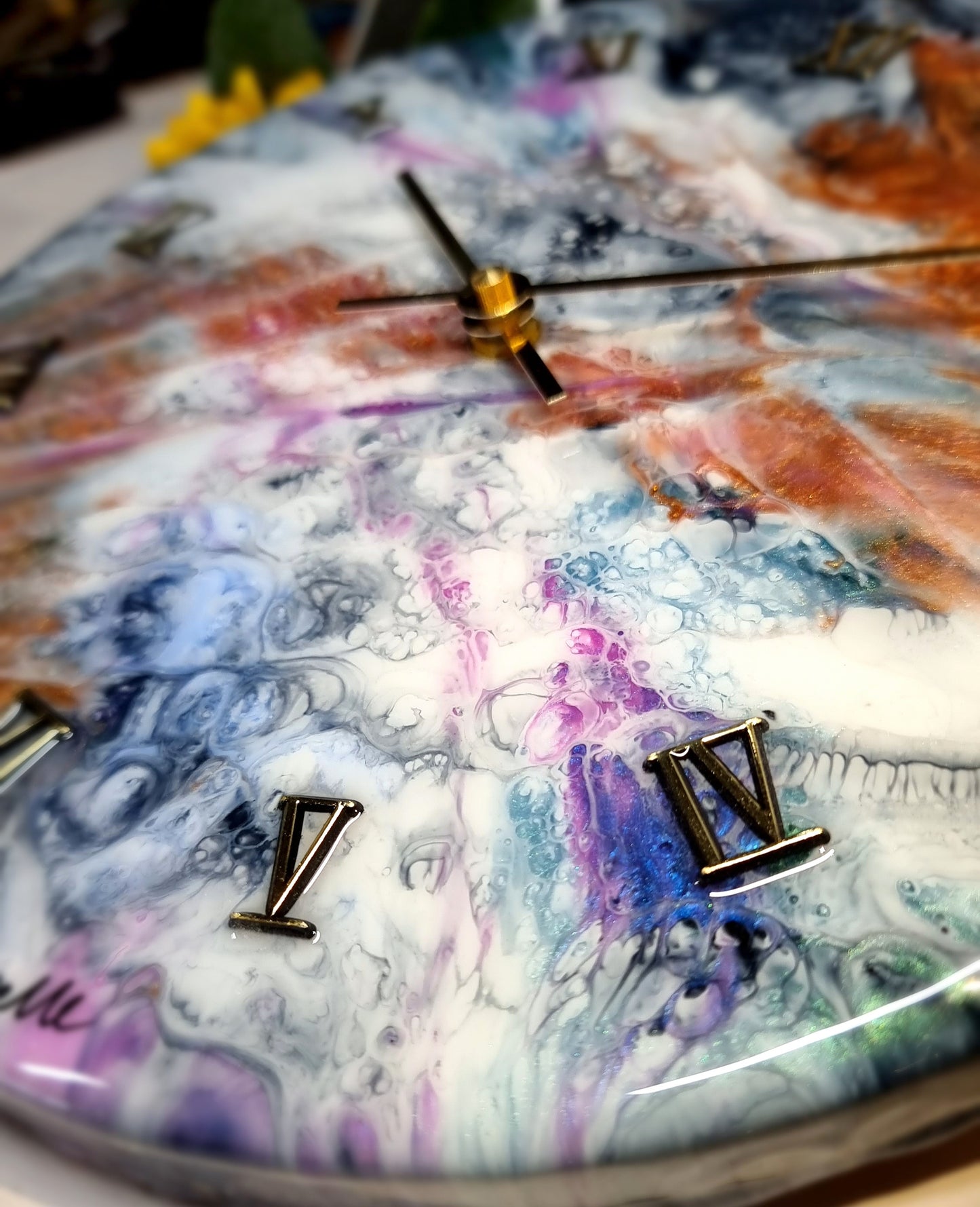 Epoxy Resin Wall Clock Regular (ab1594)