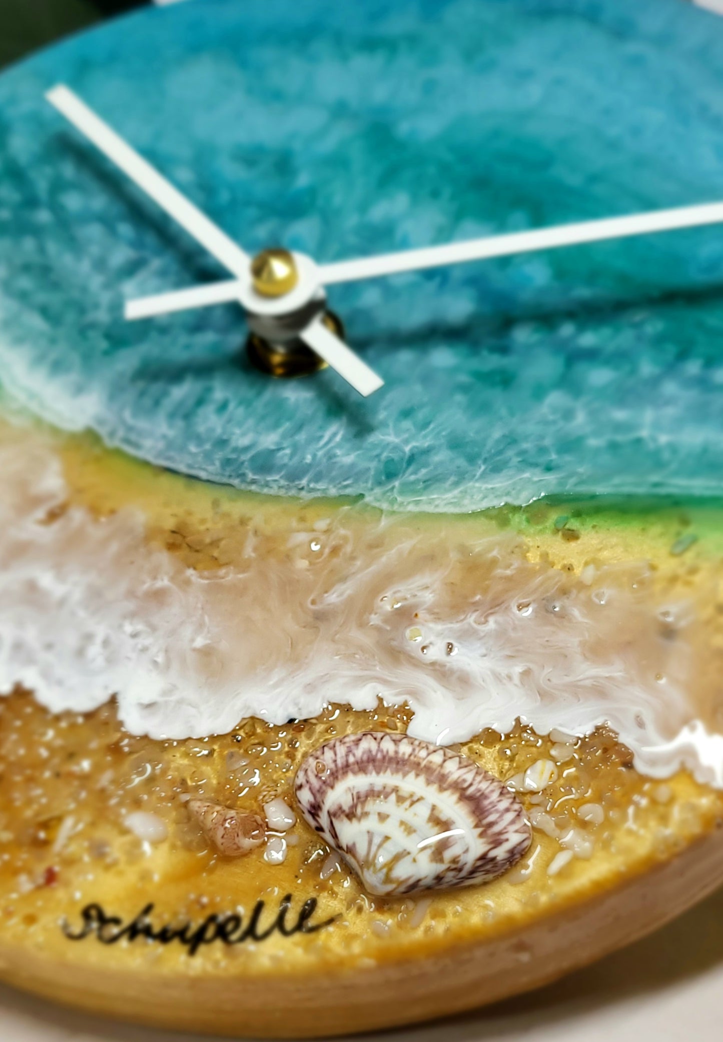Epoxy Resin Wall Clock Small (ab1708)