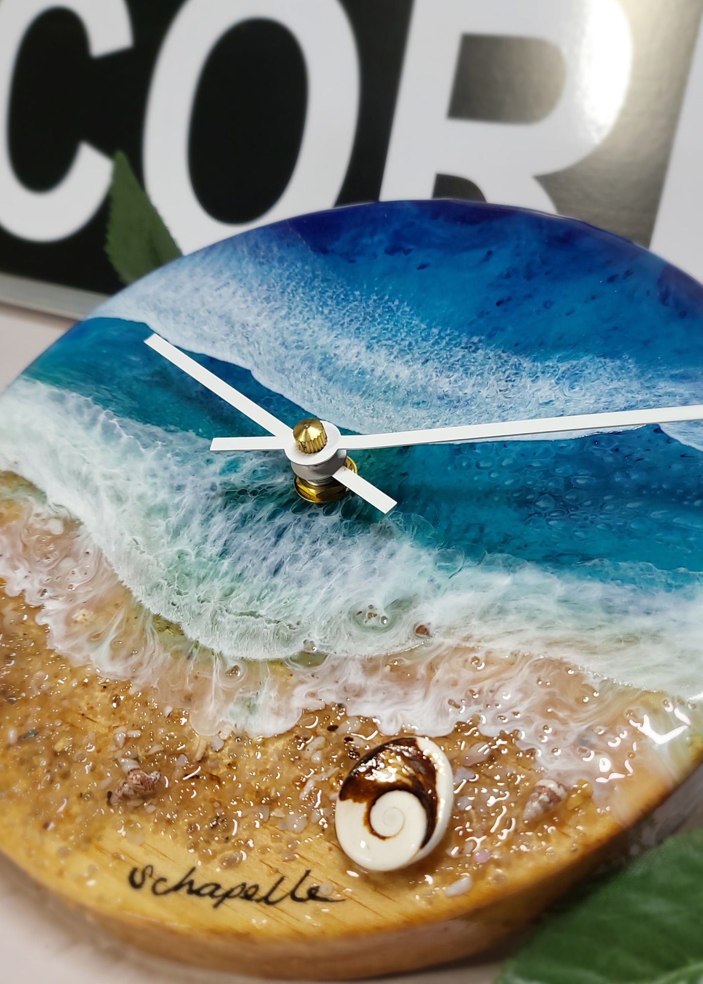 Epoxy Resin Wall Clock Small (ab1768)