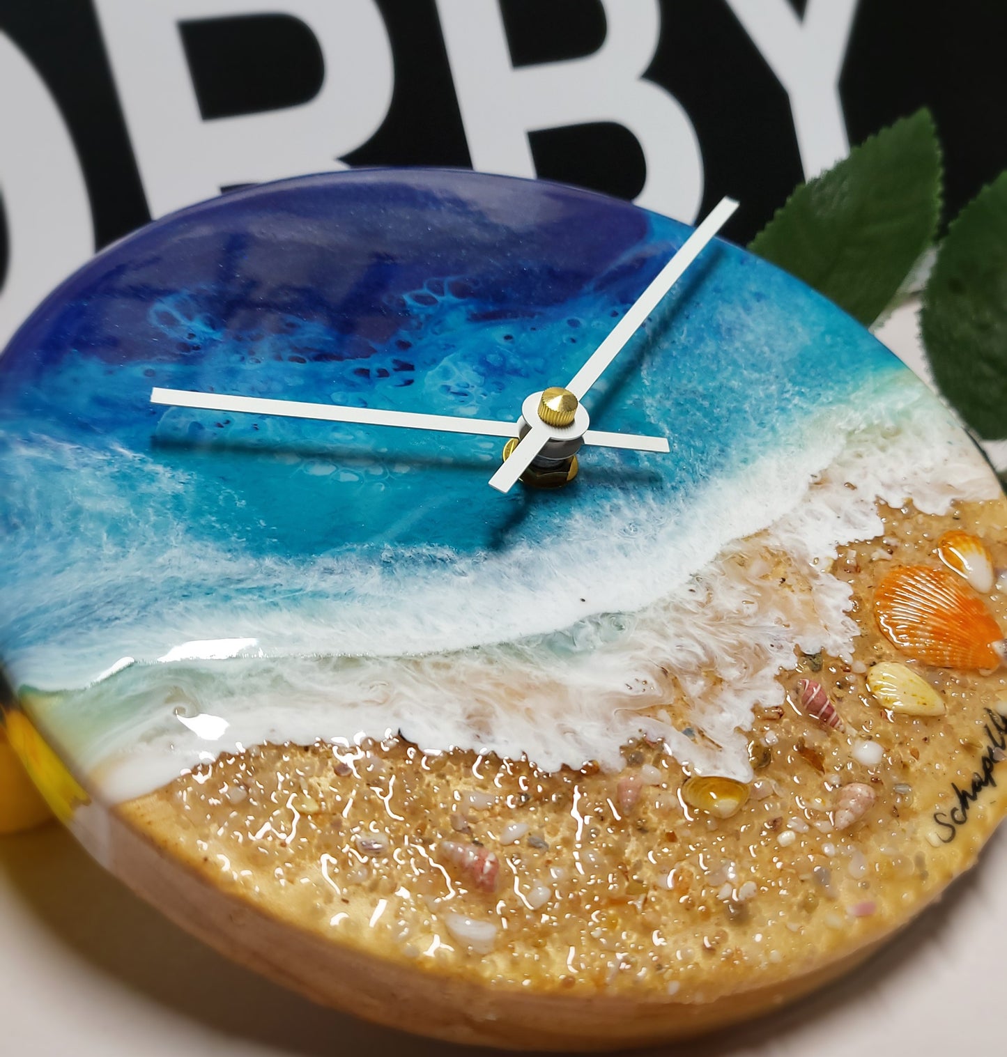 Epoxy Resin Wall Clock Small (ab1729)