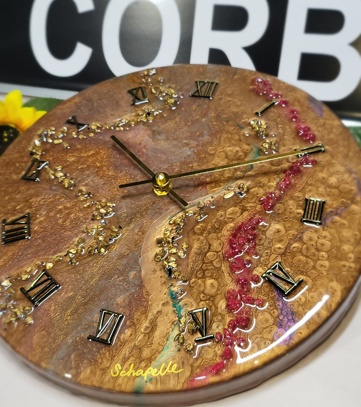 Epoxy Resin Wall Clock Regular (ab1793)