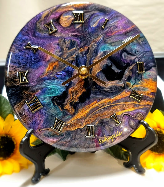 Epoxy Resin Wall Clock Small (ab1539)