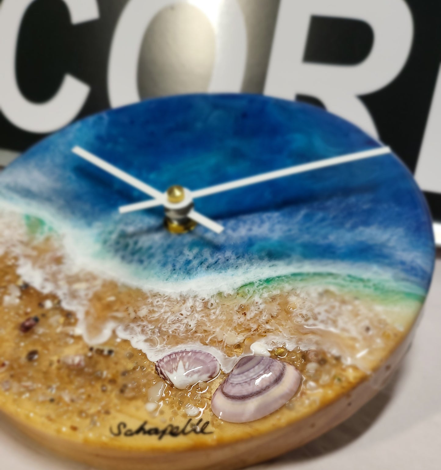 Epoxy Resin Wall Clock Small (ab1772)