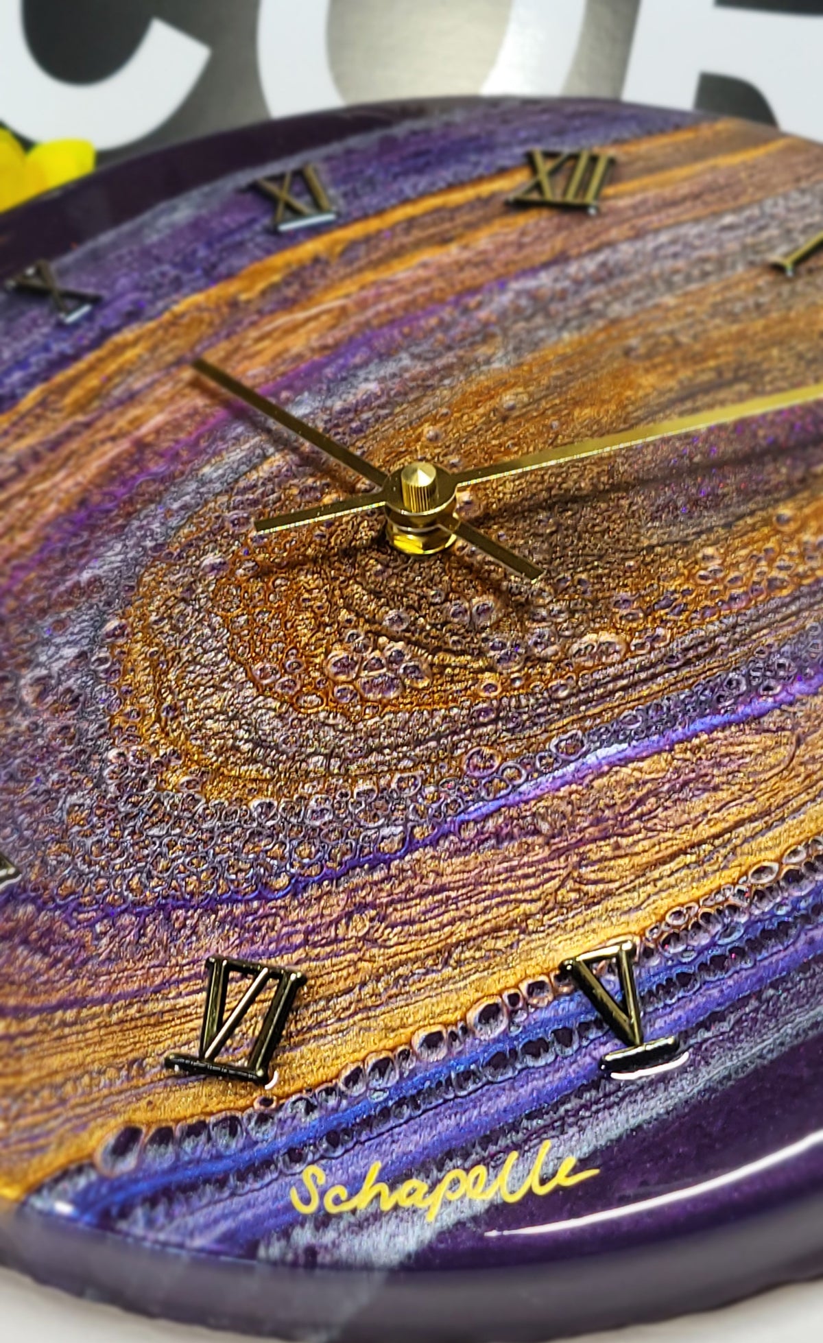 Epoxy Resin Wall Clock Regular (ab1799)