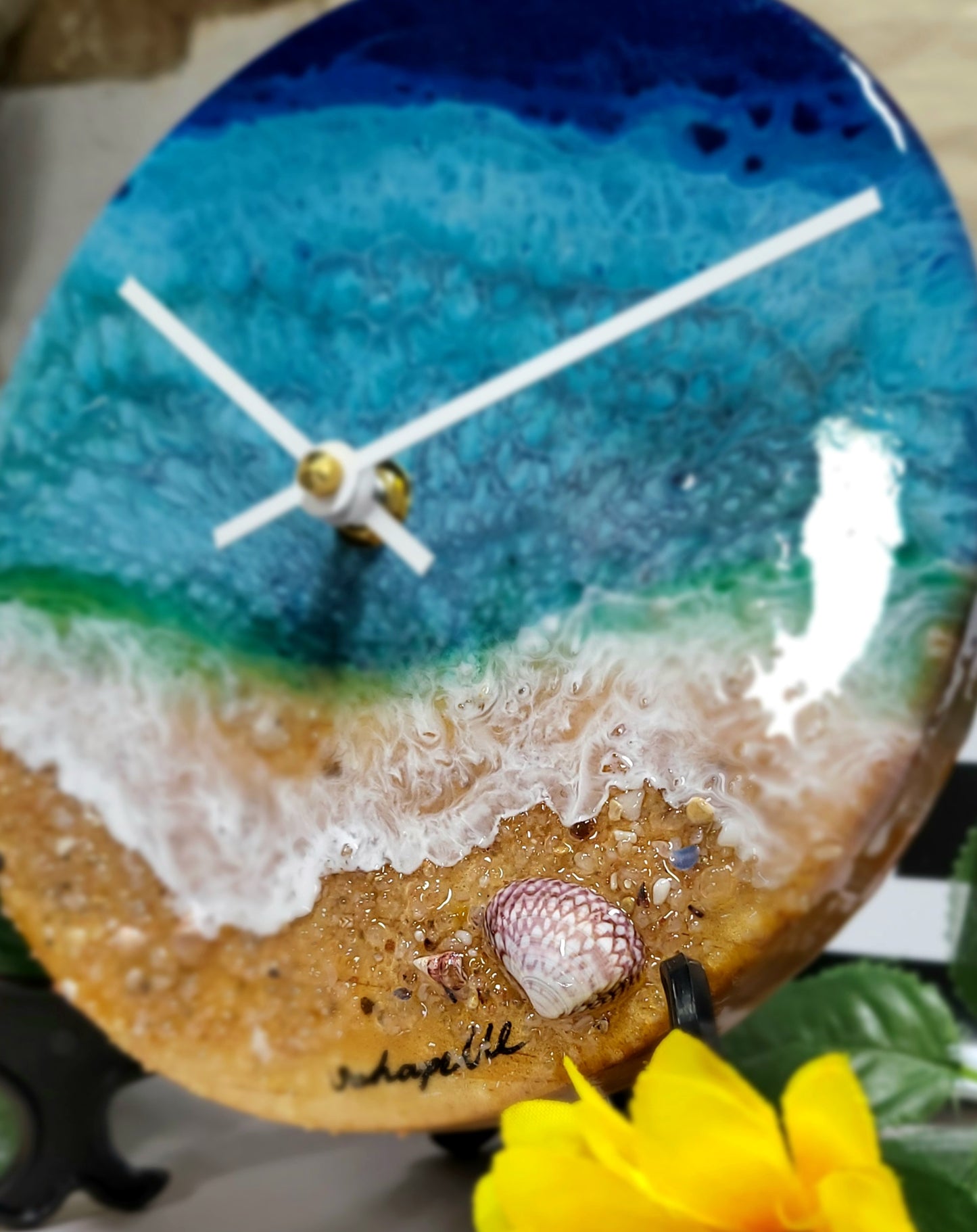 Epoxy Resin Wall Clock Small (ab1710)