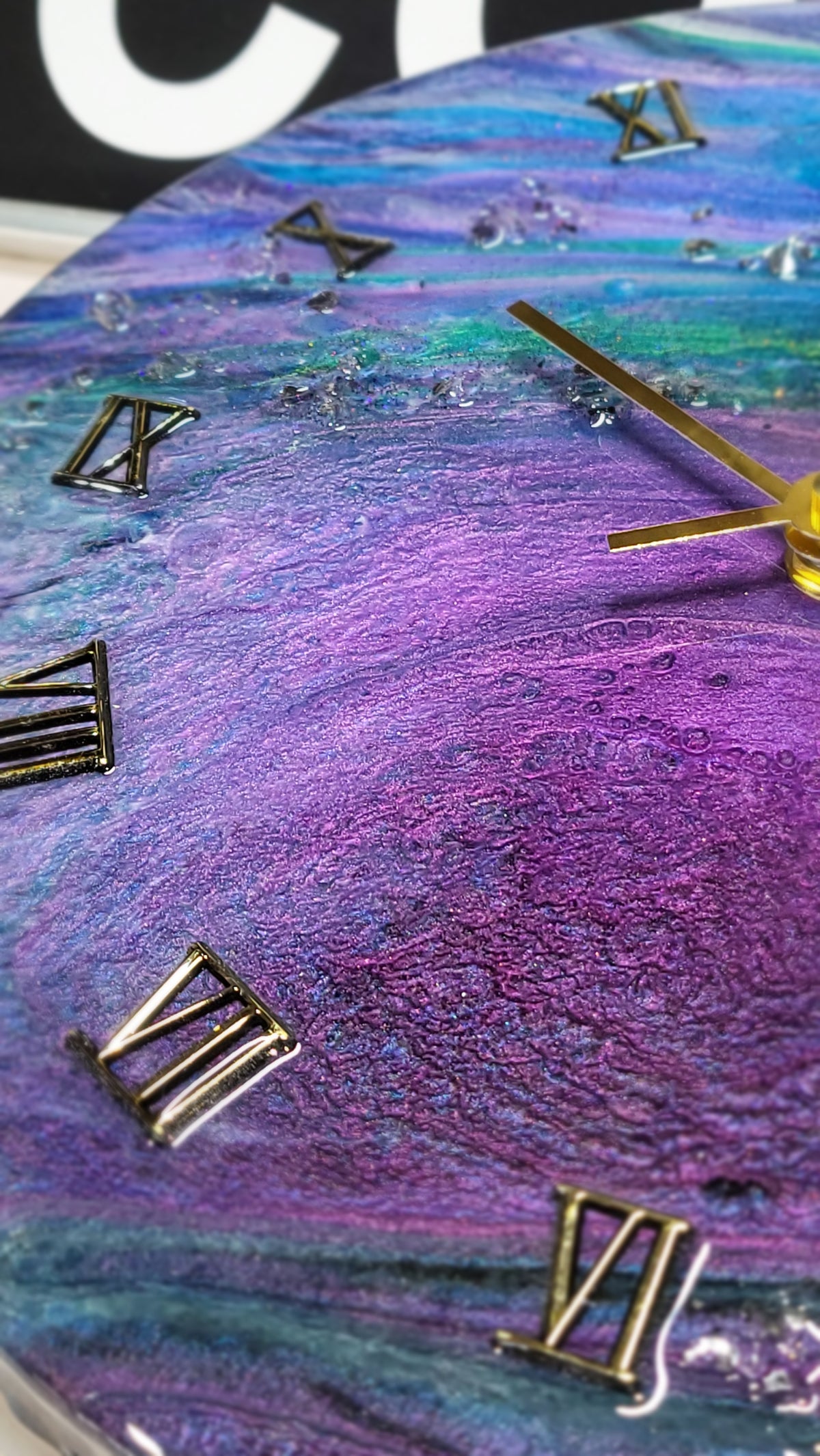 Epoxy Resin Wall Clock Regular (ab1775)