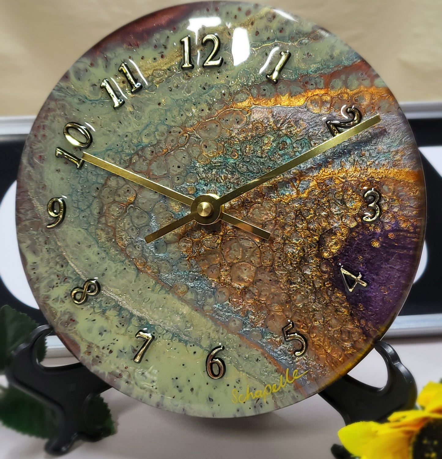 Epoxy Resin Wall Clock Small (ab1758)