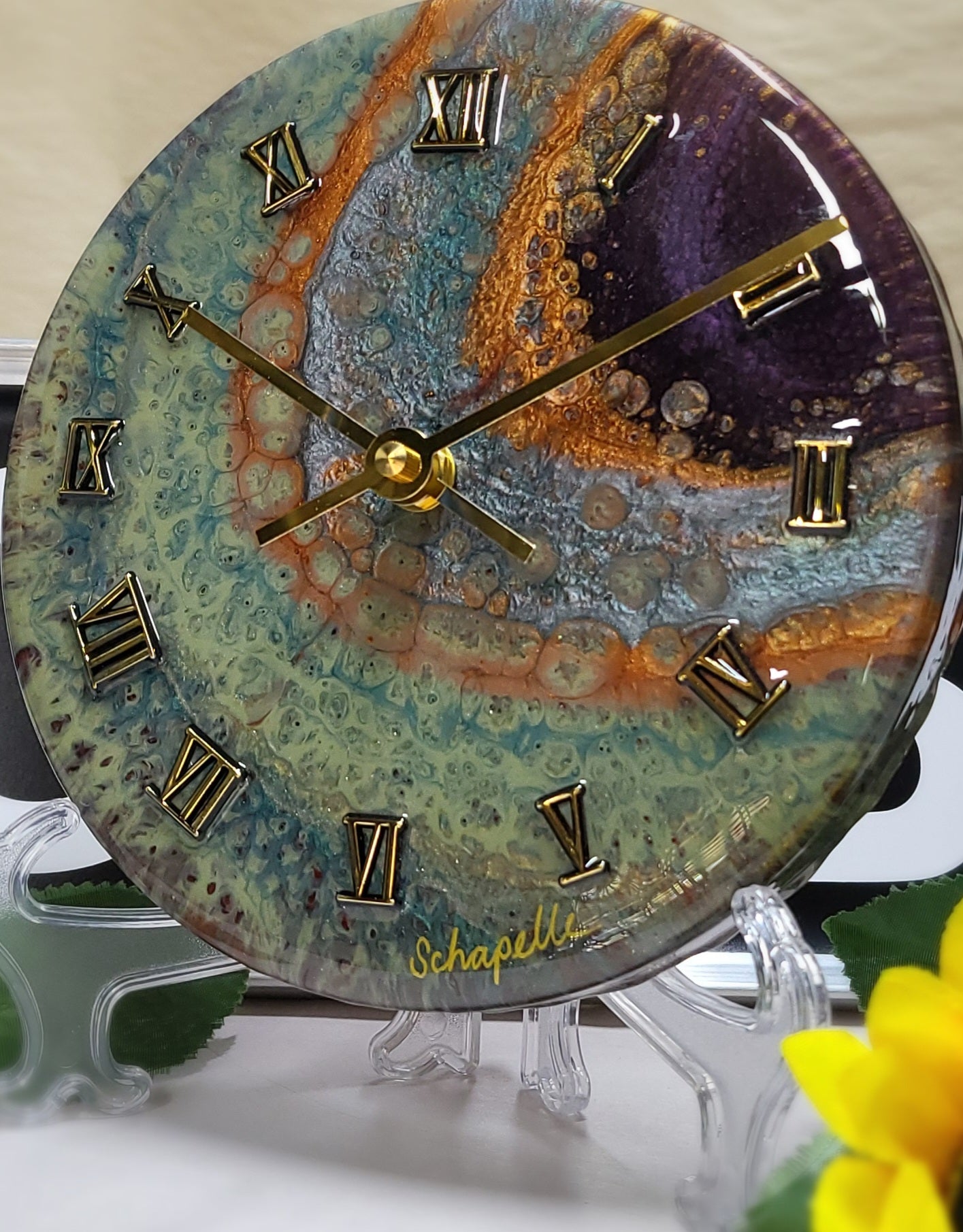 Epoxy Resin Wall Clock Small (ab1744)