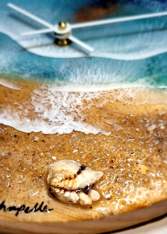 Epoxy Resin Wall Clock Regular (1574) *My Favourite Shell Of All Time*