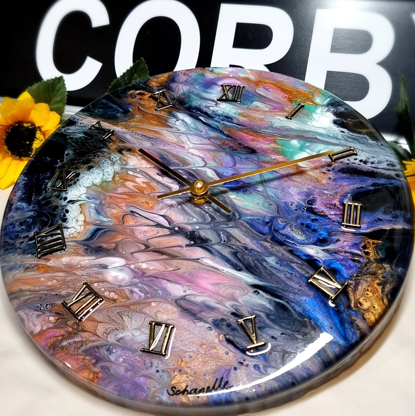 Epoxy Resin Wall Clock Regular (ab1595)