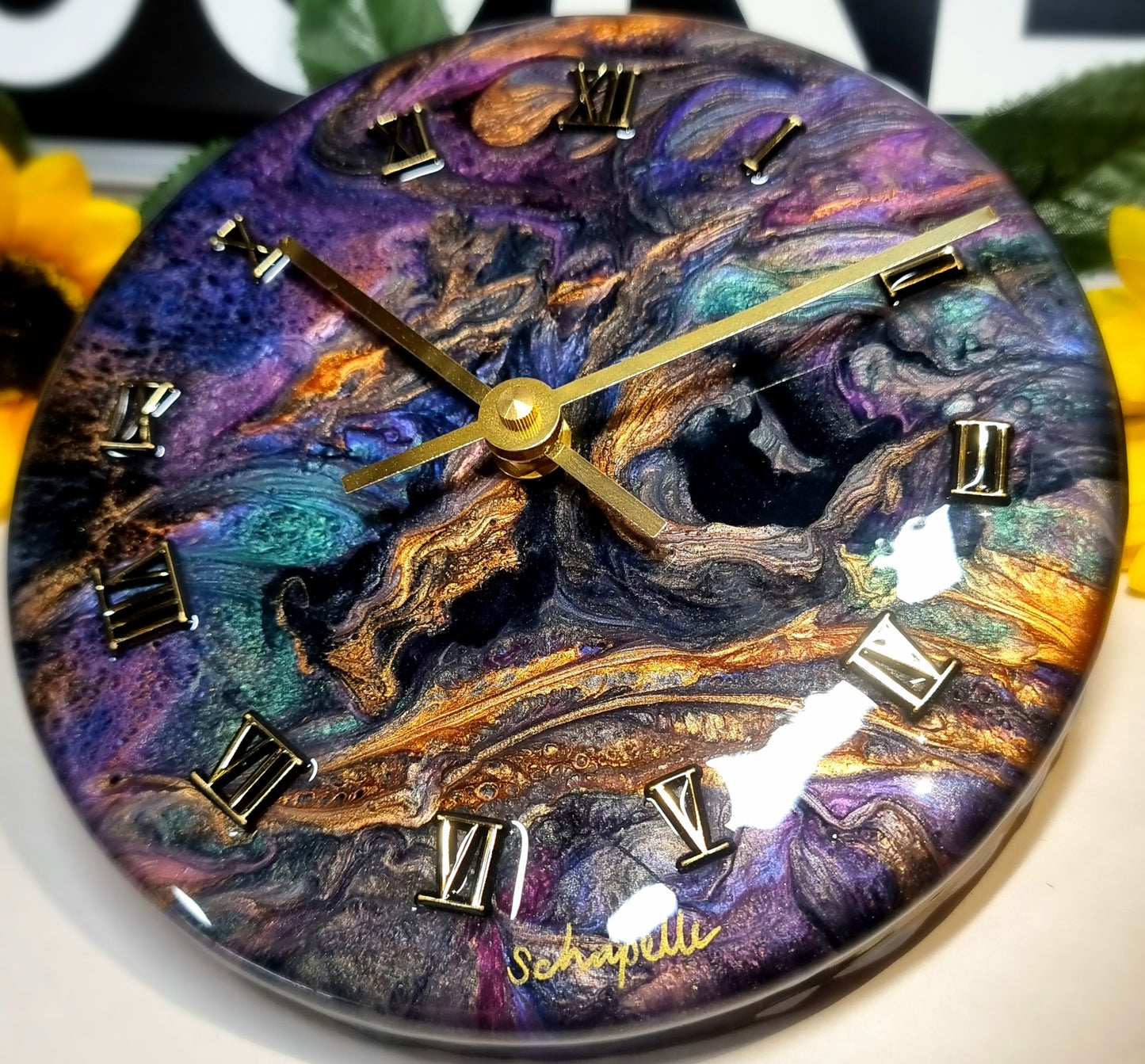 Epoxy Resin Wall Clock Small (ab1539)
