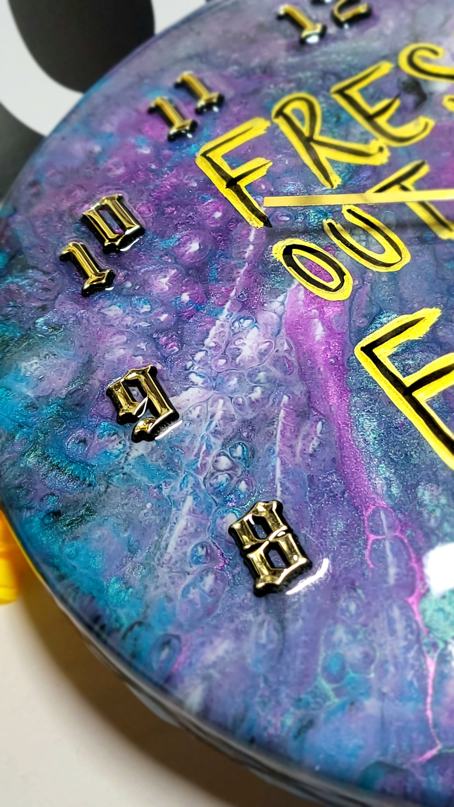 Epoxy Resin Wall Clock Regular (ab1707)