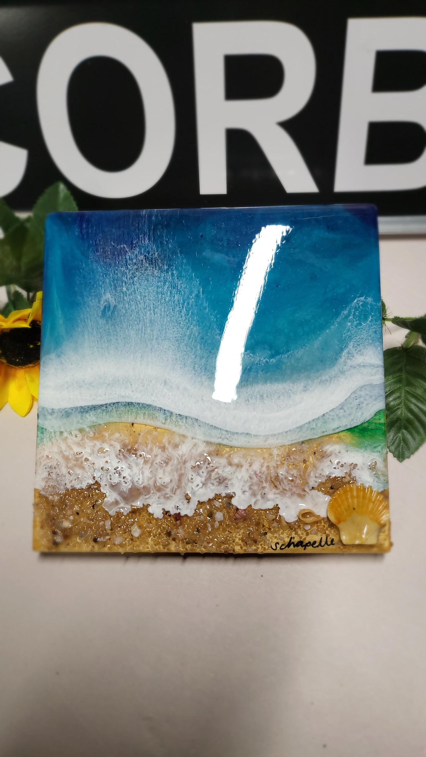 Epoxy Resin Ocean Wall Art