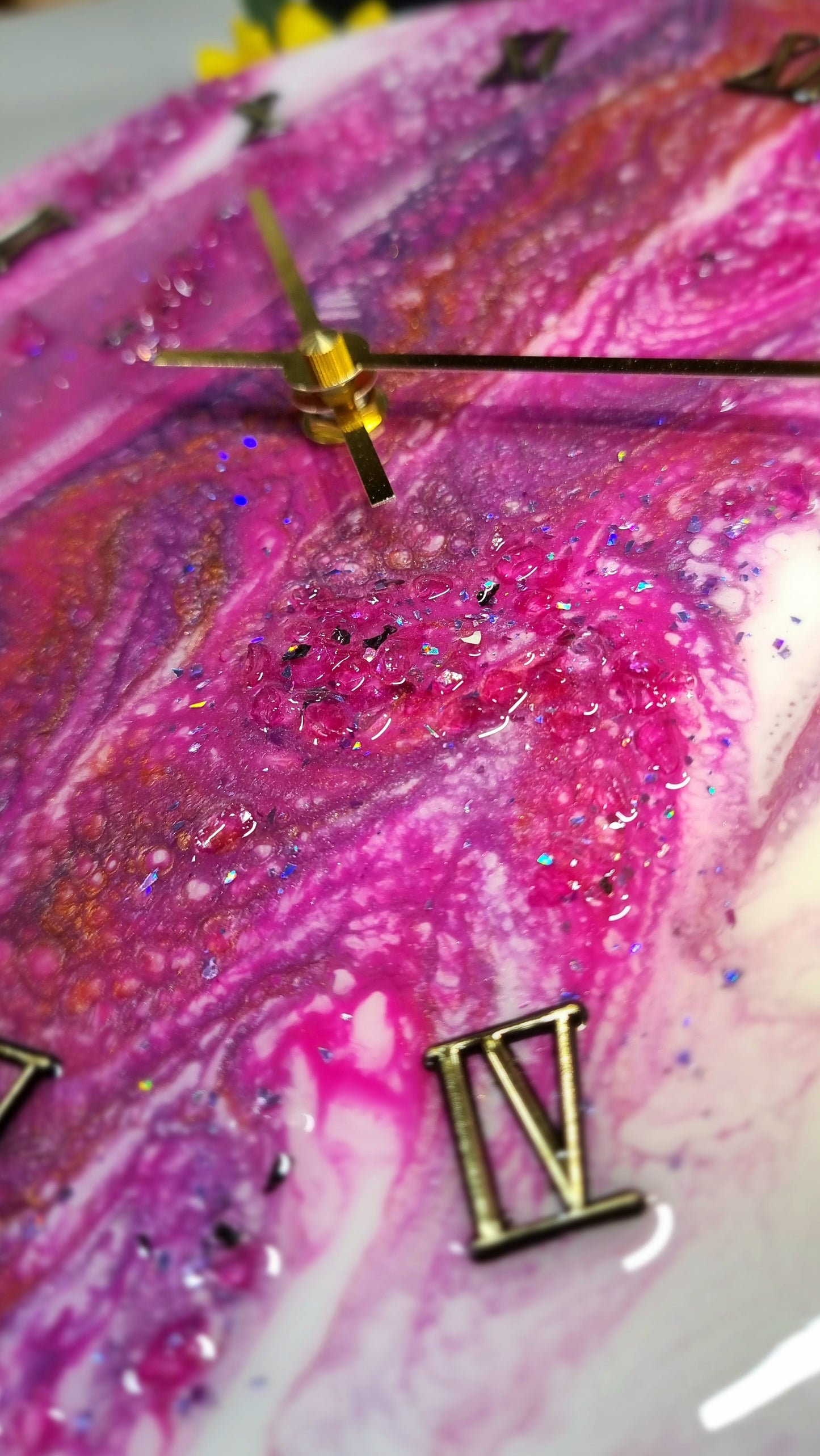 Epoxy Resin Wall Clock Regular (ab1659)