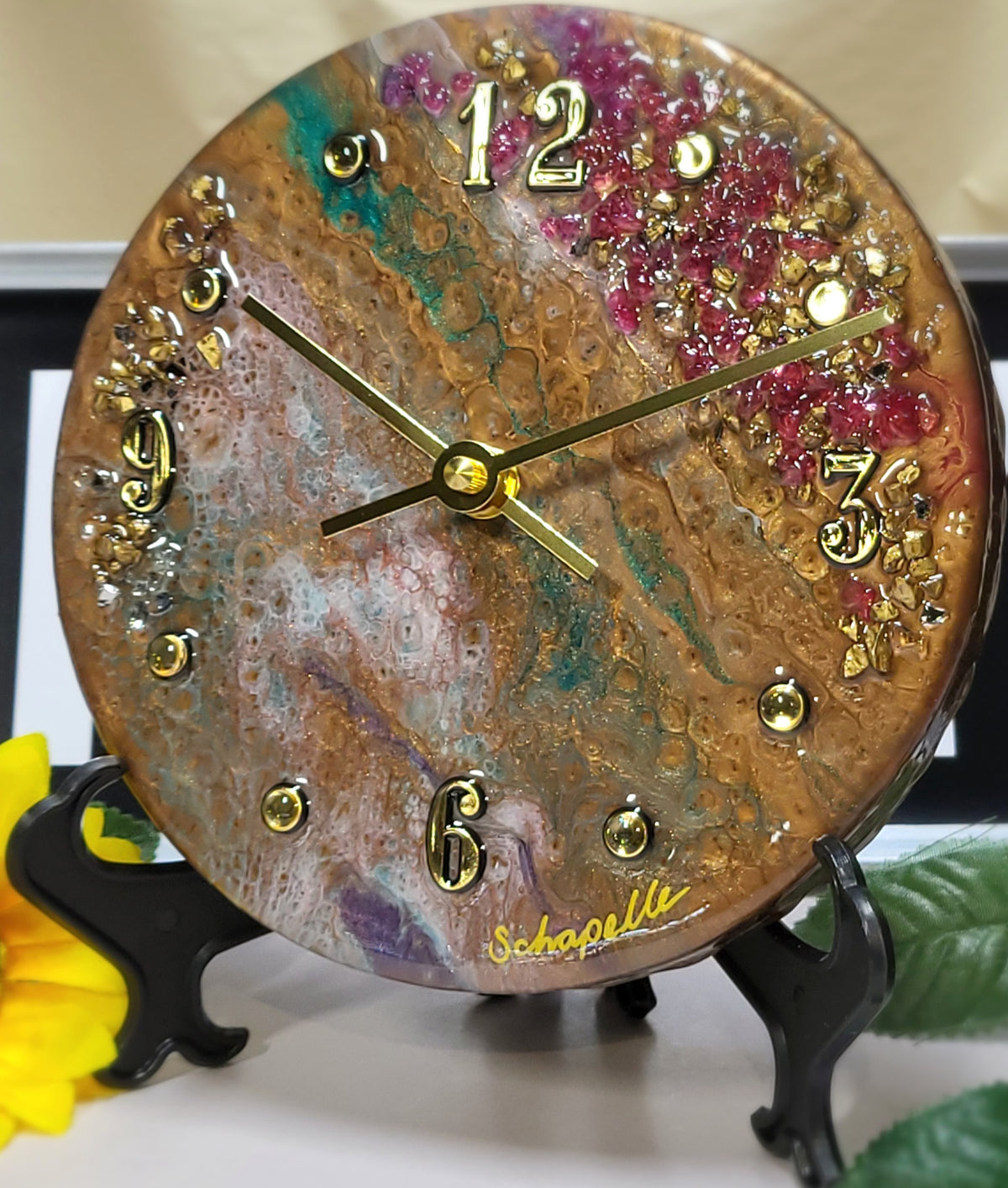 Epoxy Resin Wall Clock Small (ab1794)